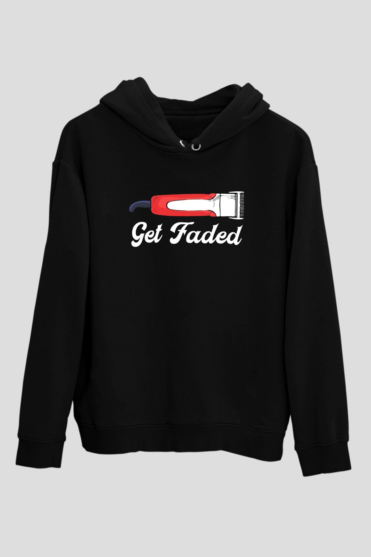 Berber Siyah Unisex Kapüşonlu Sweatshirt