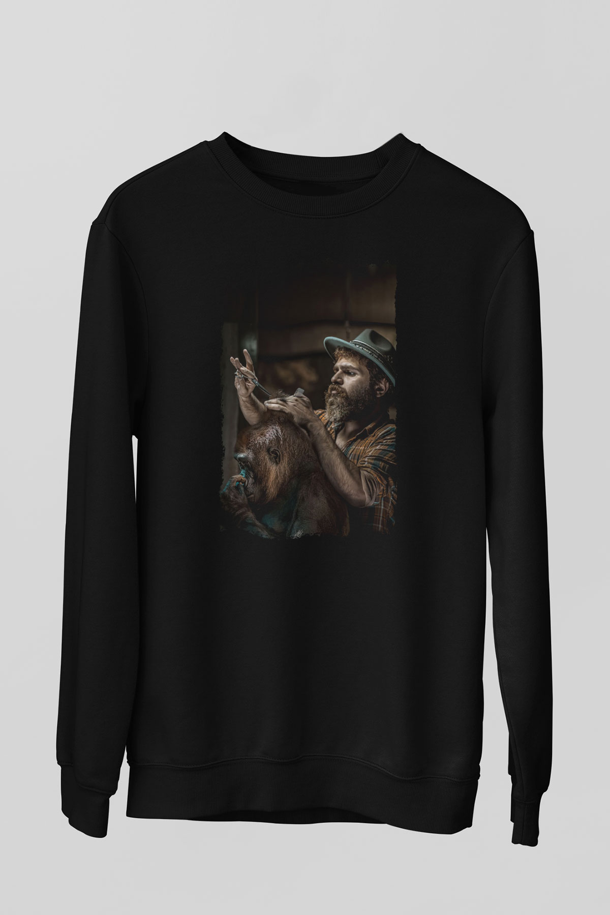 Berber Siyah Unisex Sweatshirt