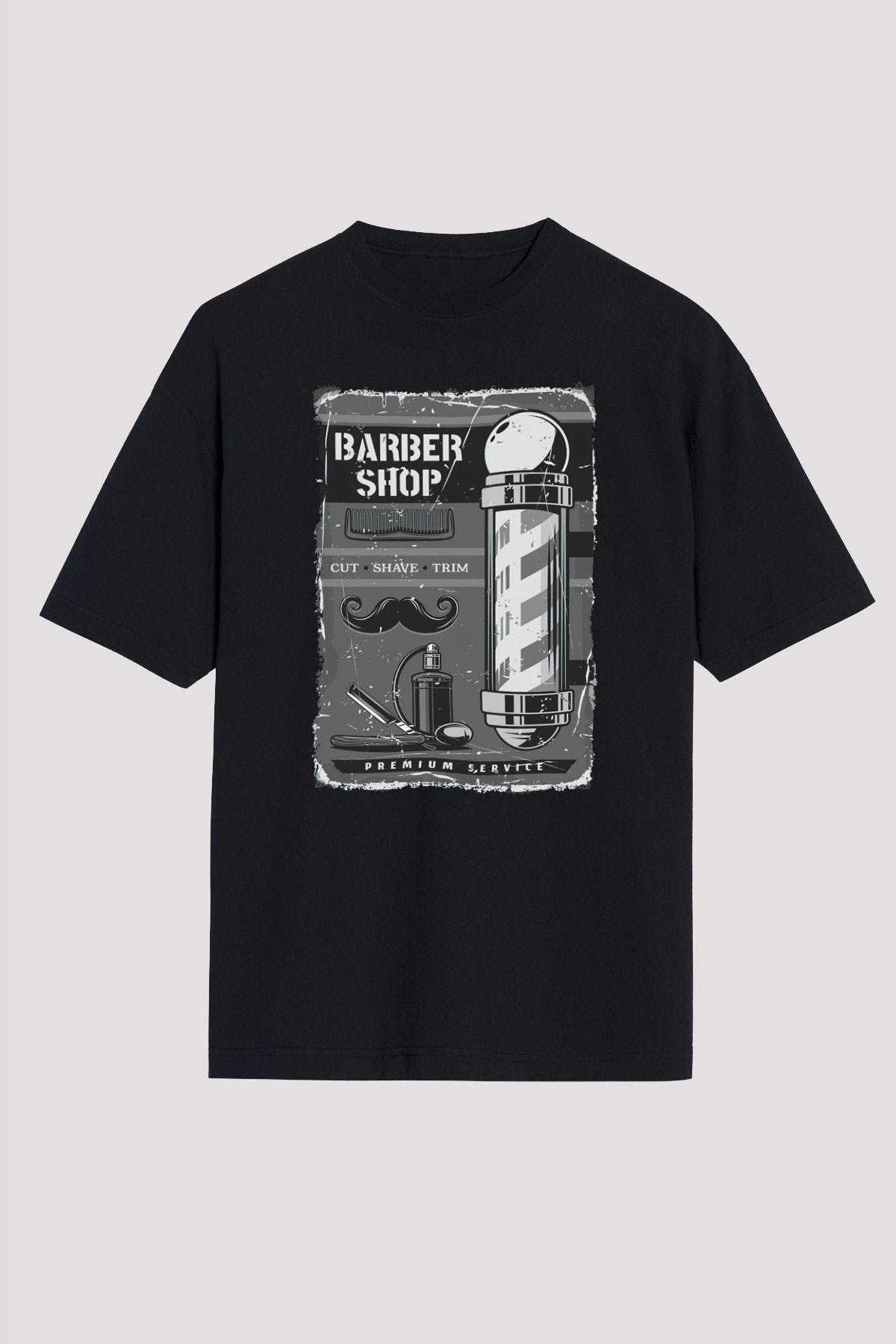 Berber Siyah Unisex Tişört T-Shirt - TişörtFabrikası