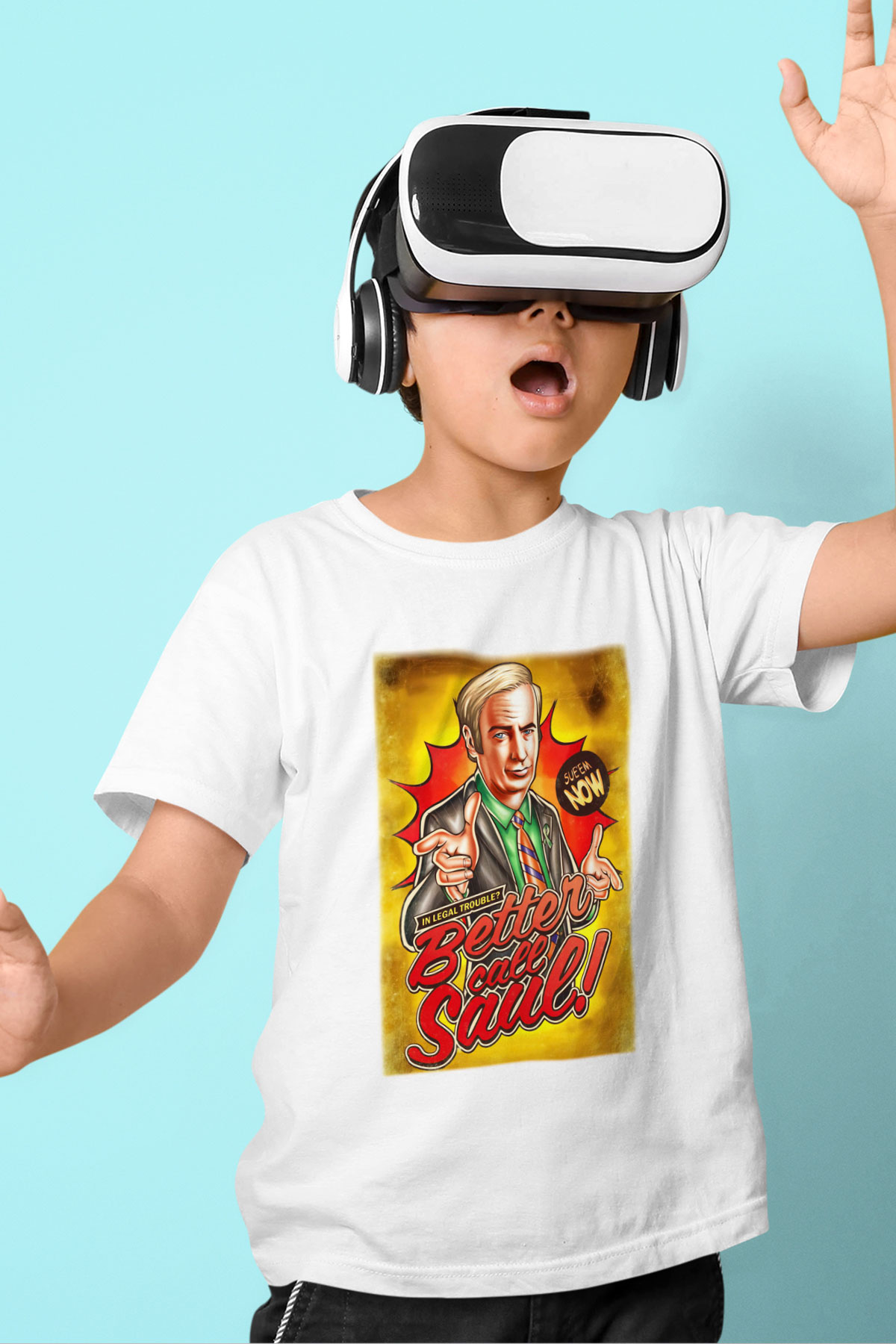Better Call Saul Baskılı Beyaz Unisex Çocuk Tişört