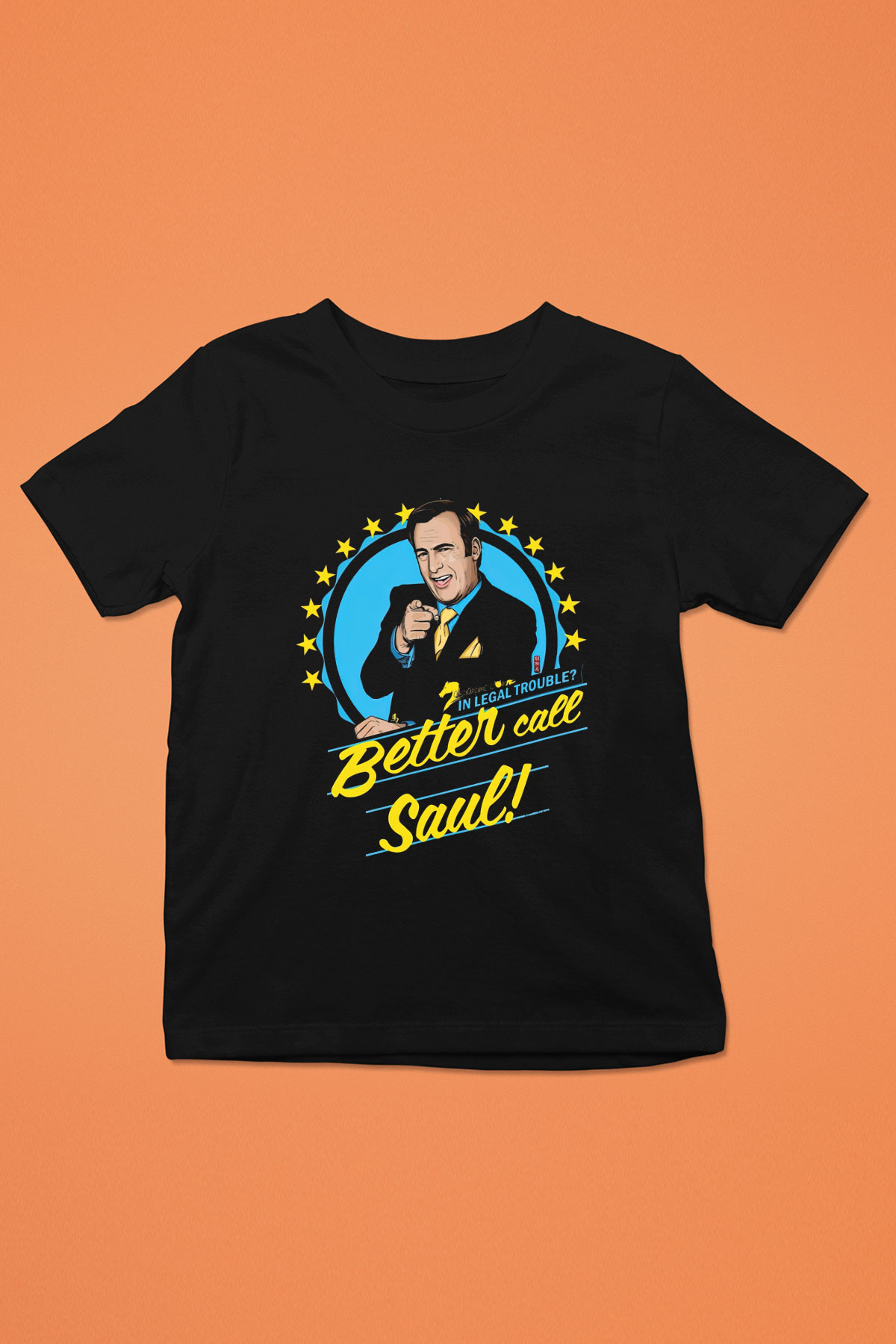 Better Call Saul Baskılı Siyah Unisex Çocuk Tişört