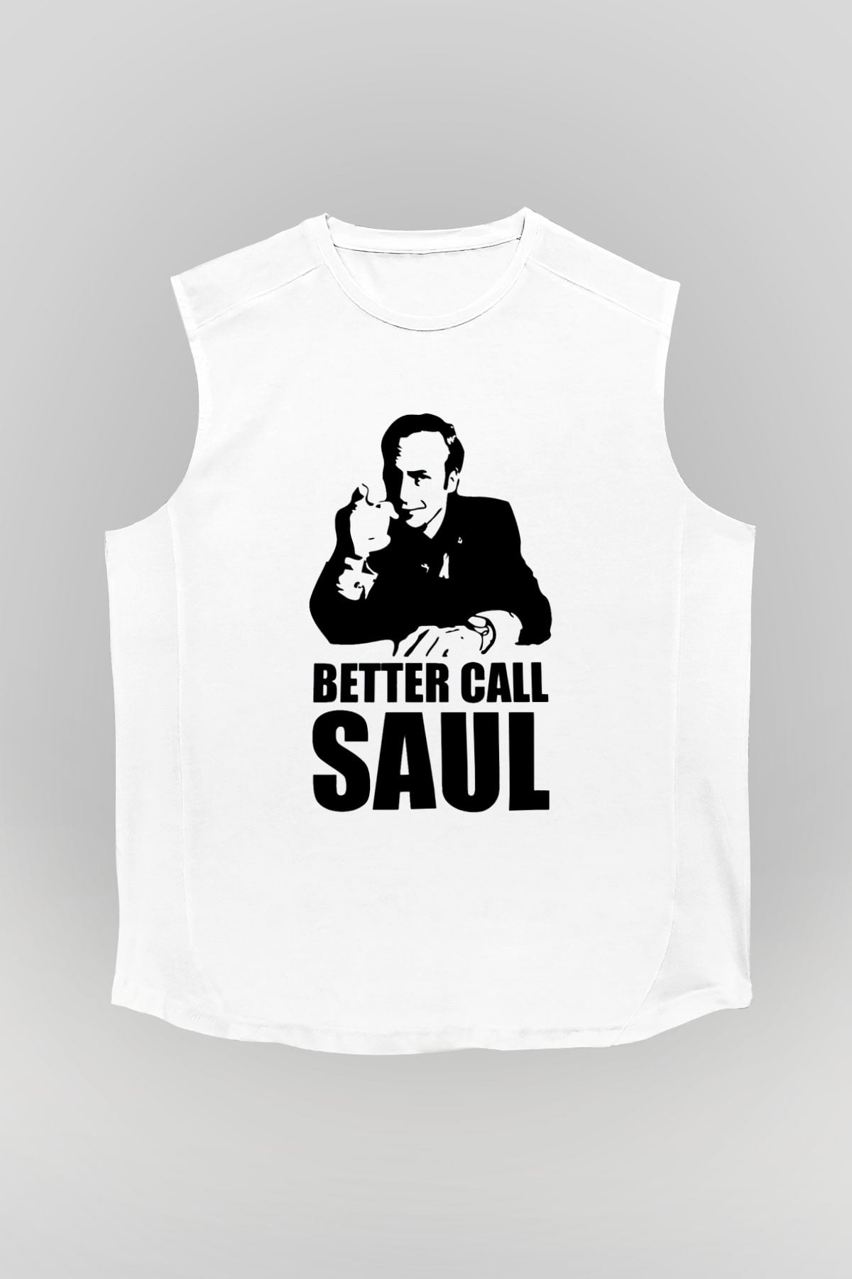 Better Call Saul Beyaz Unisex Kolsuz Tişört