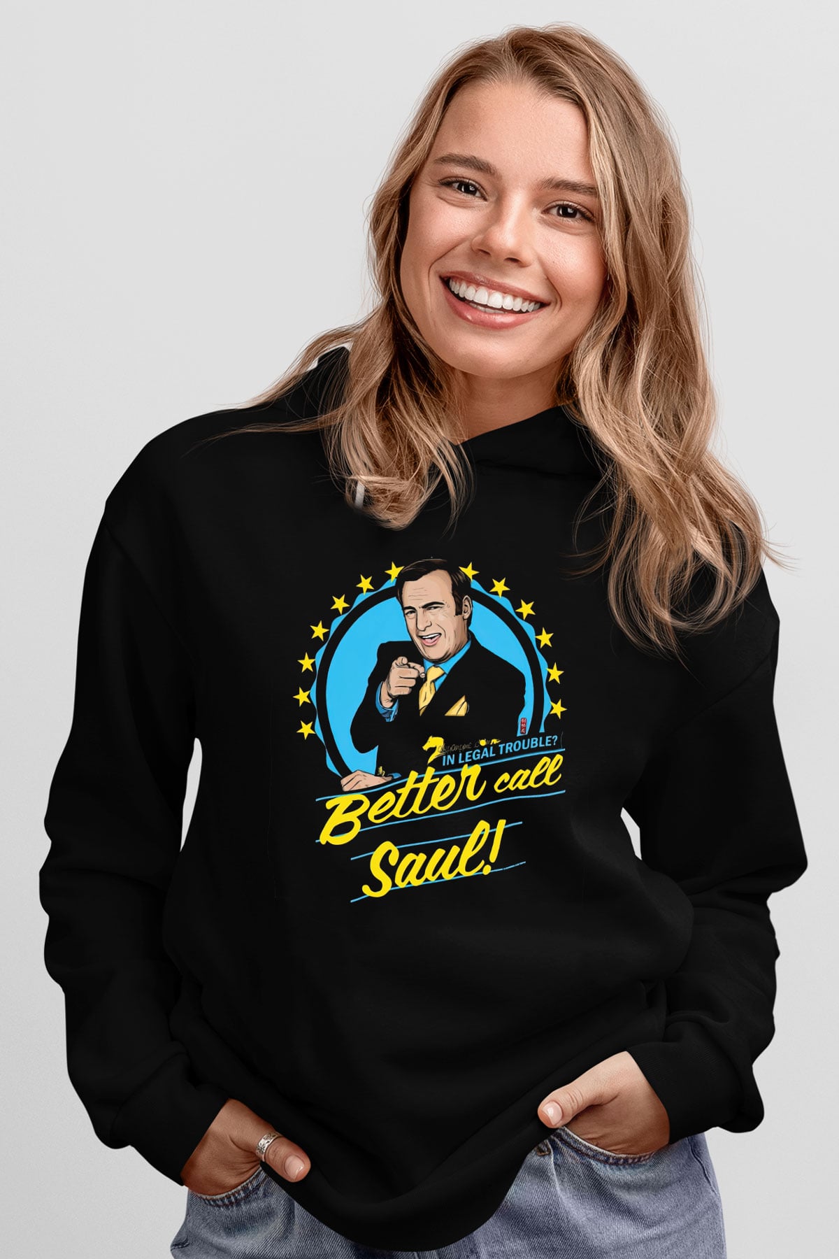 Better Call Saul Siyah Unisex Hoodie