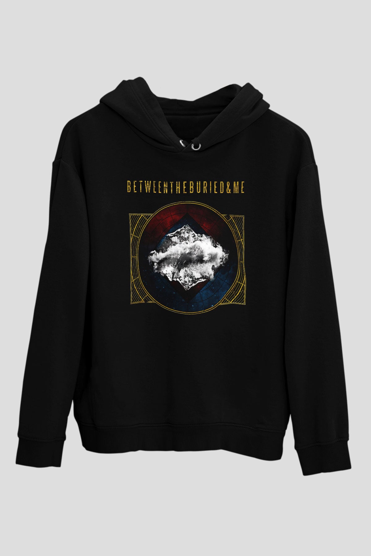 Between The Buried And Me Baskılı Unisex Siyah Kapüşonlu Sweatshirt