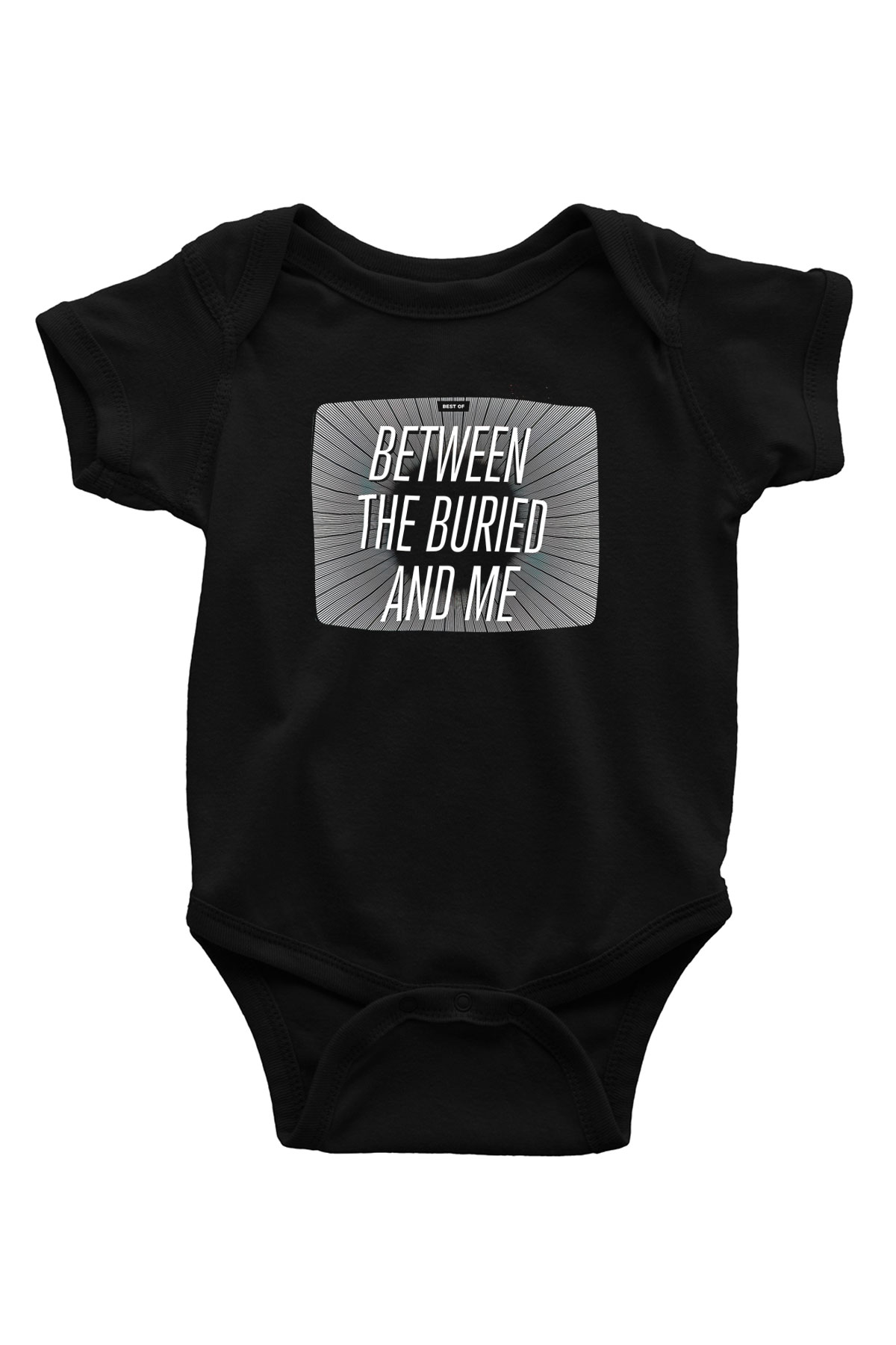 Between The Buried And Me Baskılı Unisex Siyah Bebek Body - Zıbın