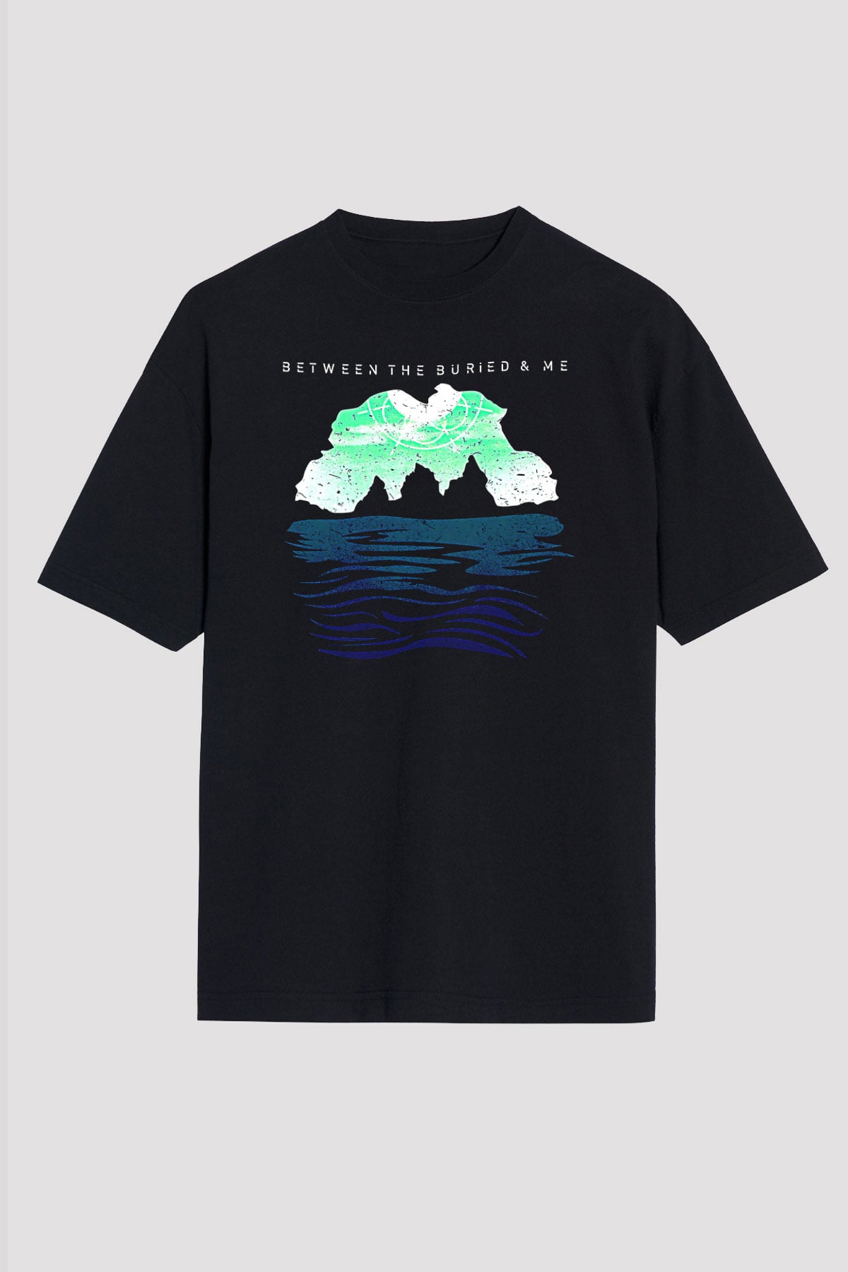 Between The Buried And Me Baskılı Unisex Siyah Oversize Tişört - Tshirt