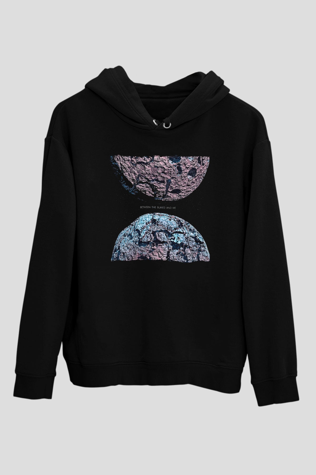 Between The Buried And Me Baskılı Unisex Siyah Kapüşonlu Sweatshirt
