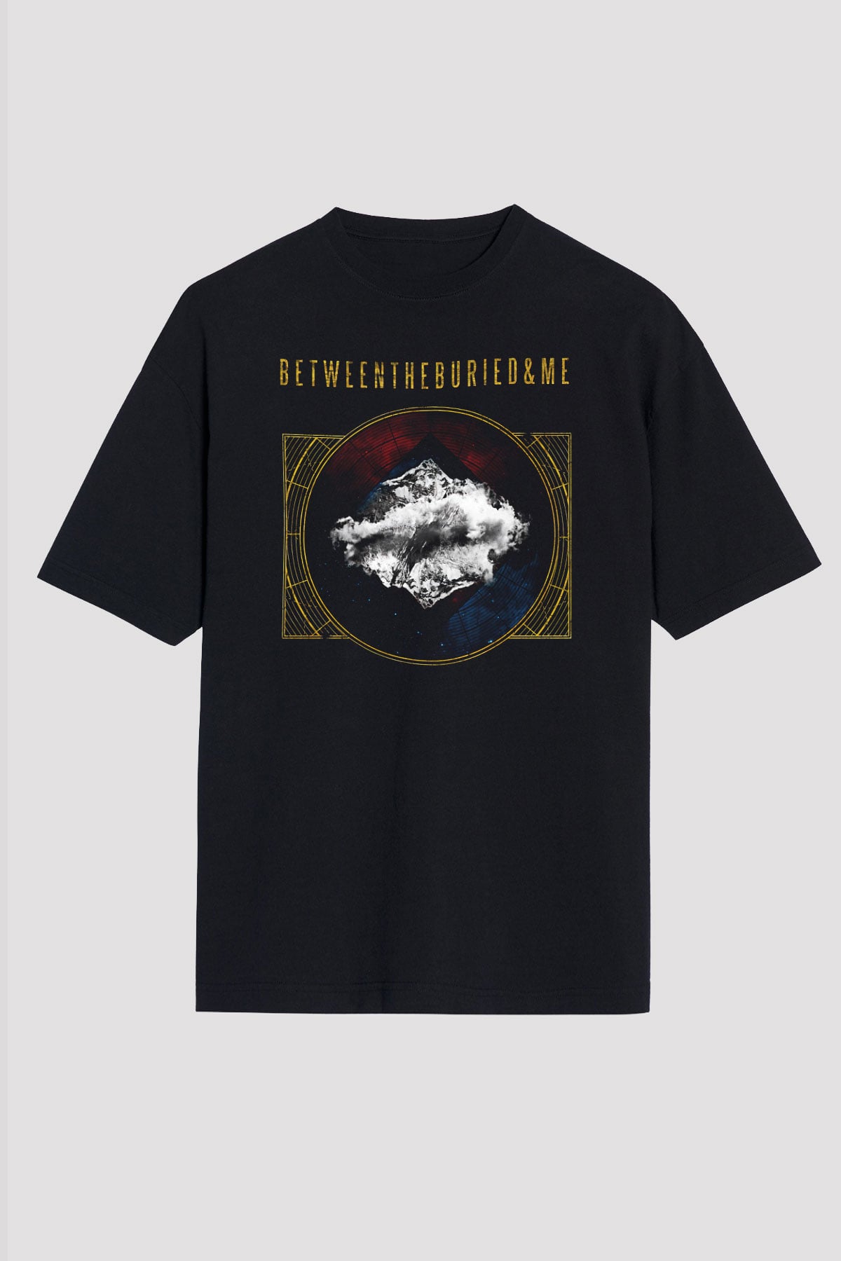 Between The Buried And Me Baskılı Unisex Siyah Oversize Tişört - Tshirt