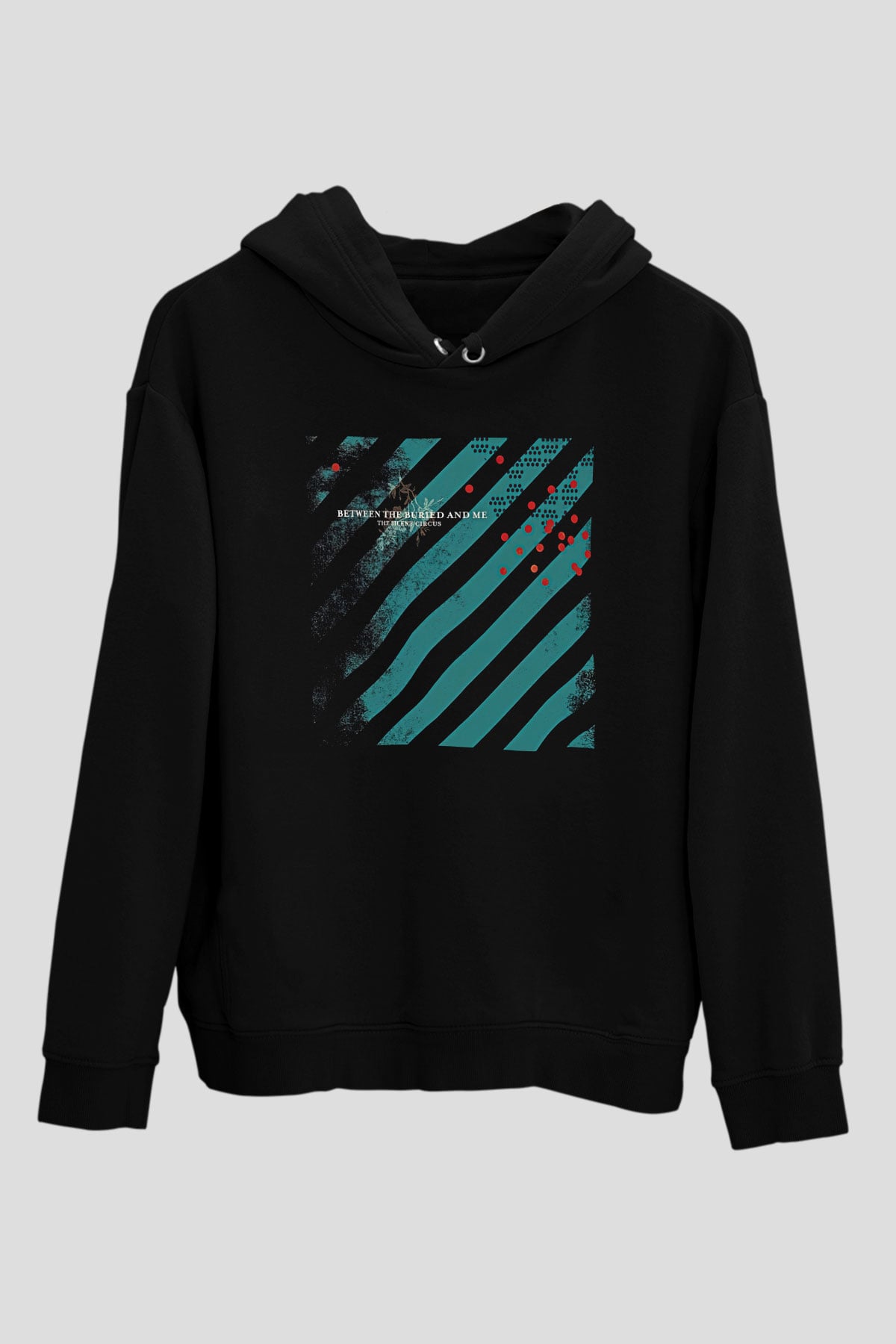 Between The Buried And Me Baskılı Unisex Siyah Kapüşonlu Sweatshirt