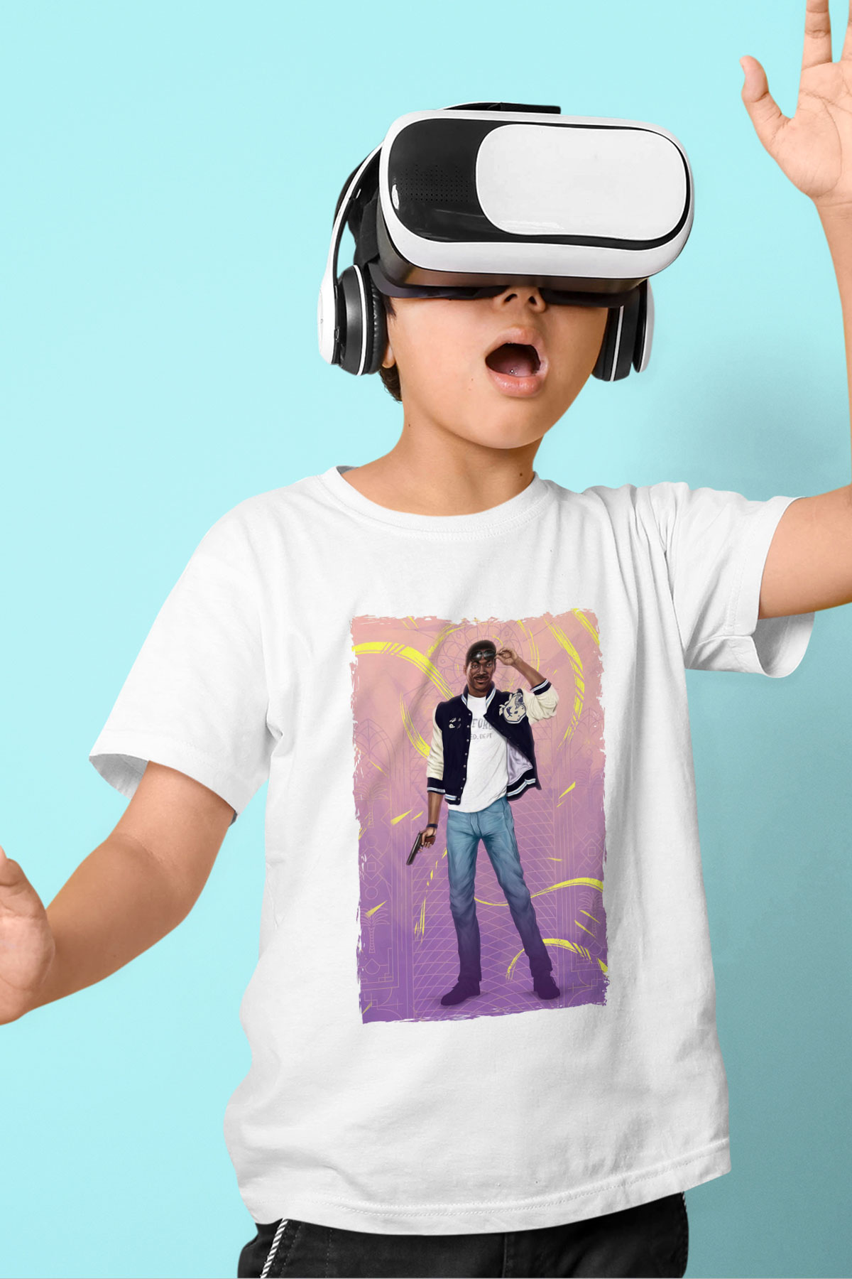 Beverly Hills Cop Beyaz Unisex  Çocuk Tişört
