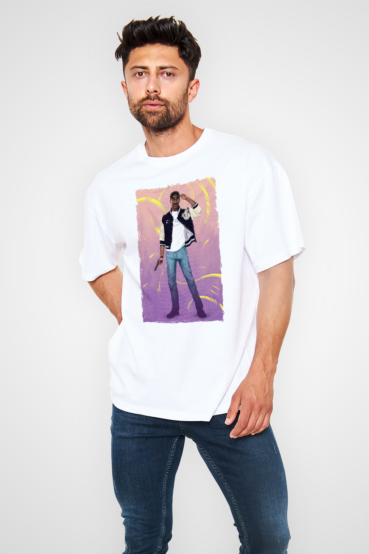 Beverly Hills Cop Beyaz Unisex Tişört