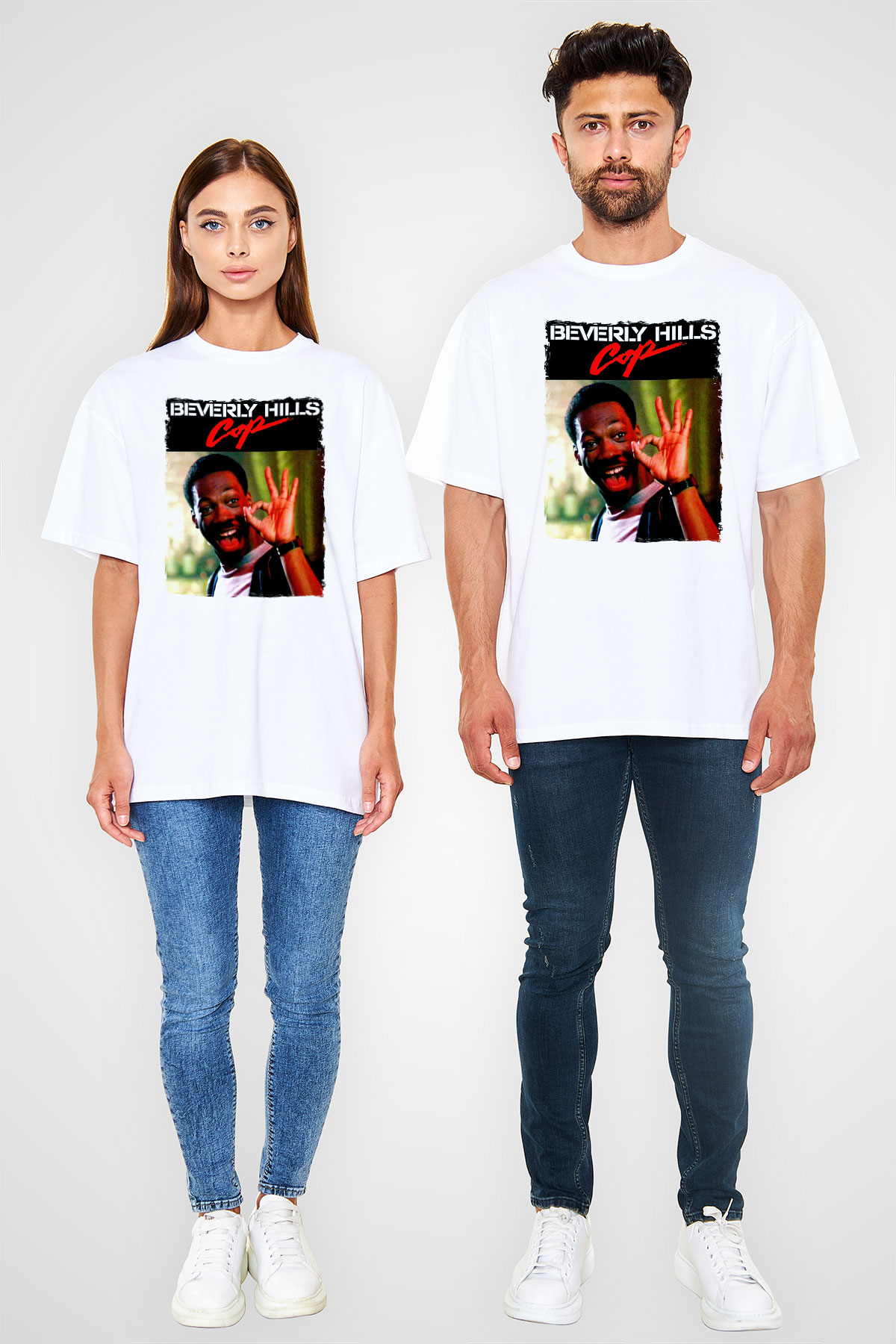 Beverly Hills Cop Beyaz Unisex Tişört