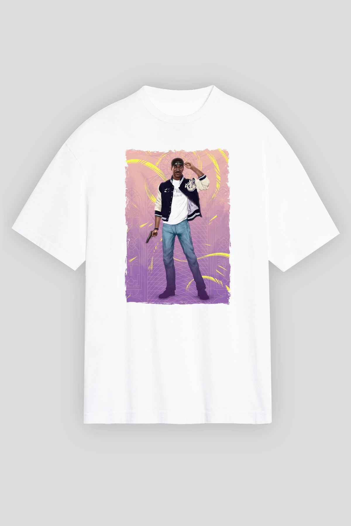 Beverly Hills Cop Beyaz Unisex Tişört