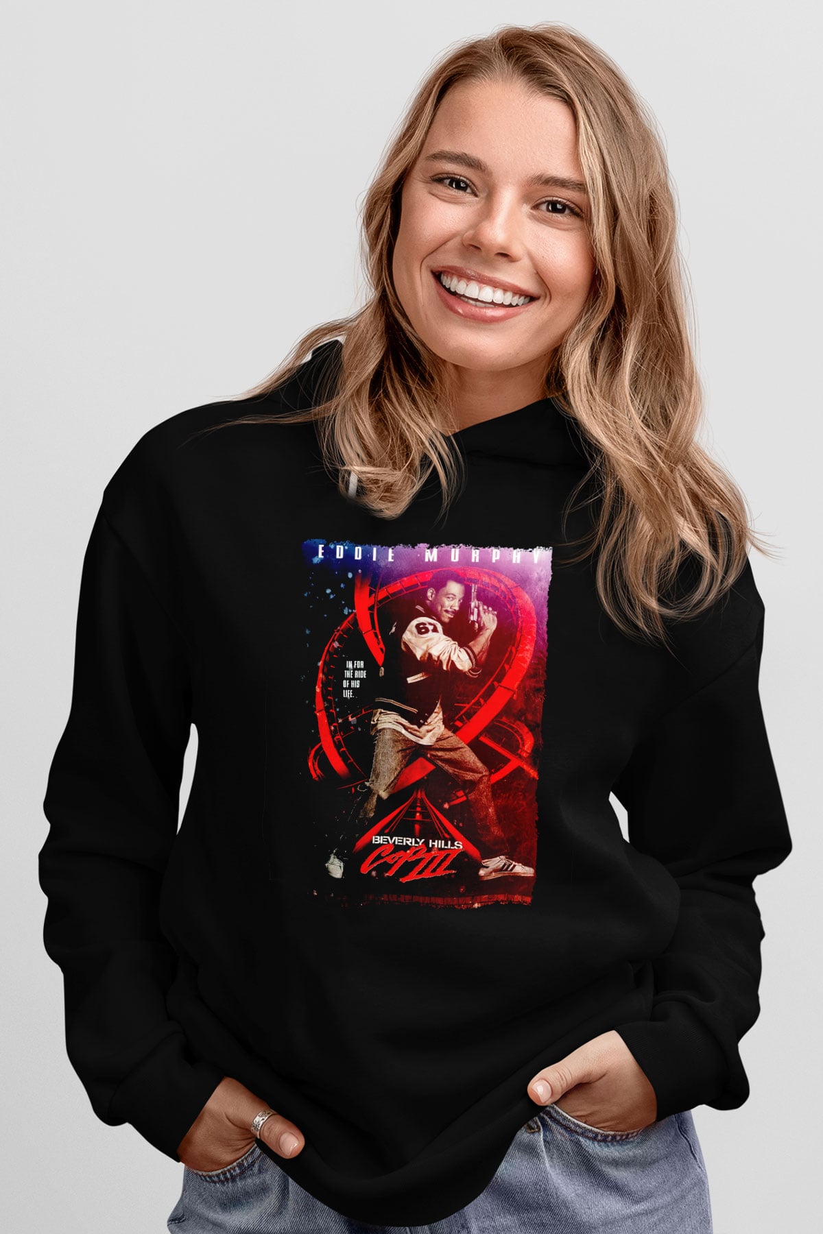 Beverly Hills Cop Siyah Unisex Hoodie