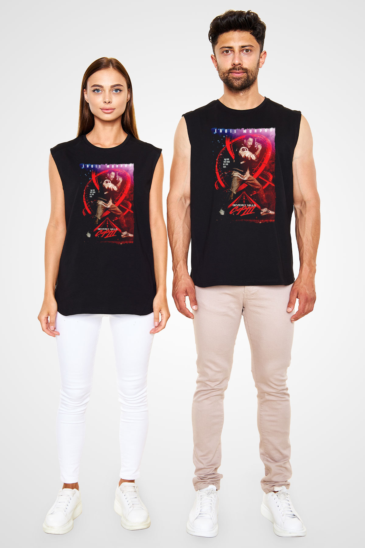 Beverly Hills Cop Siyah Unisex  Kolsuz Tişört