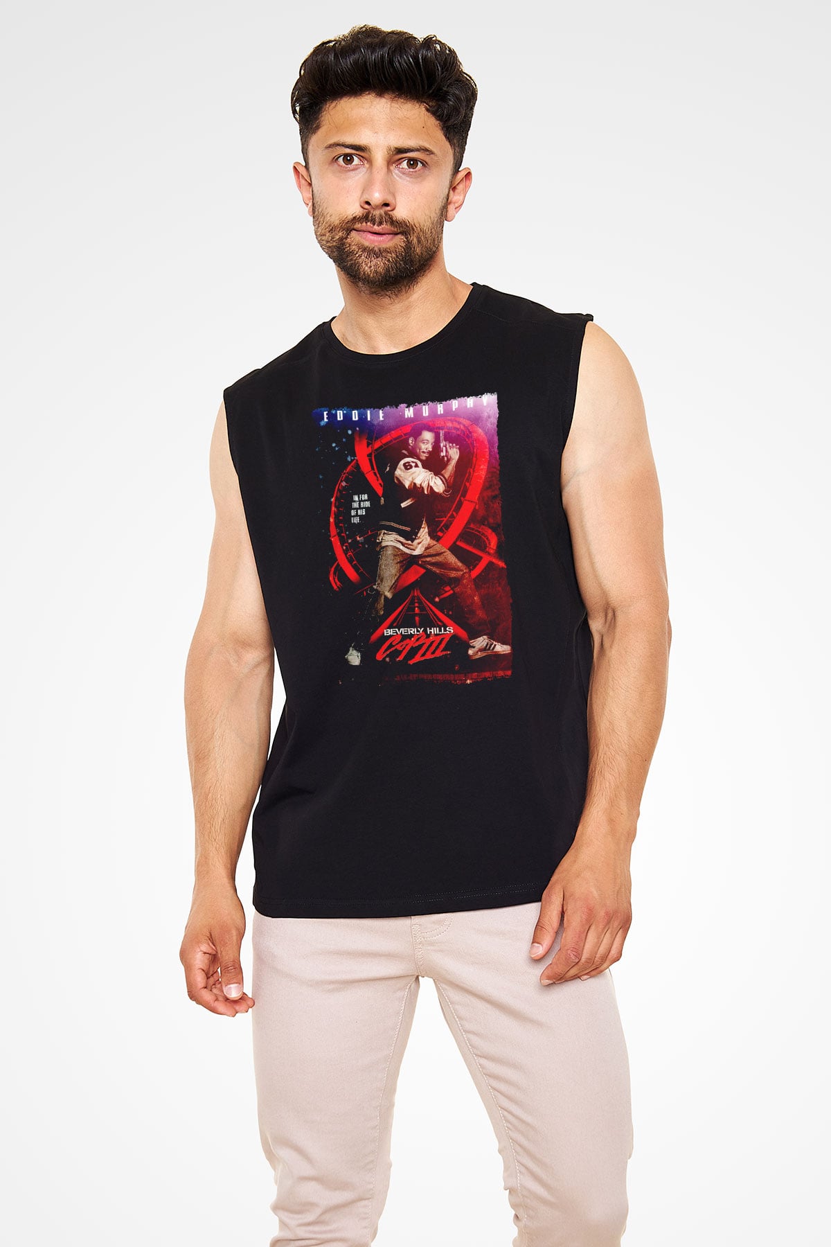 Beverly Hills Cop Siyah Unisex  Kolsuz Tişört