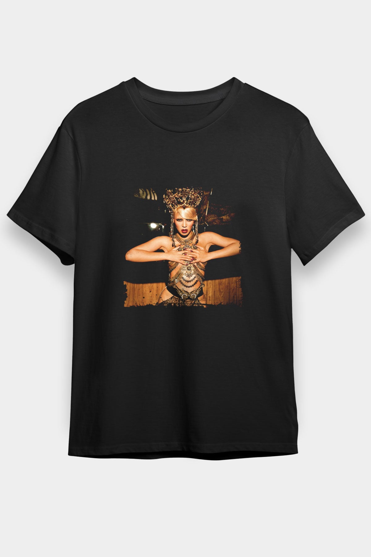 Beyonce Baskılı Unisex Siyah Tişört