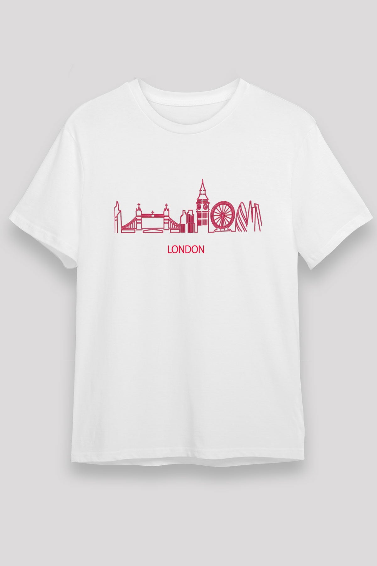 Big Ben Beyaz Unisex Tişört T-Shirt - TişörtFabrikası