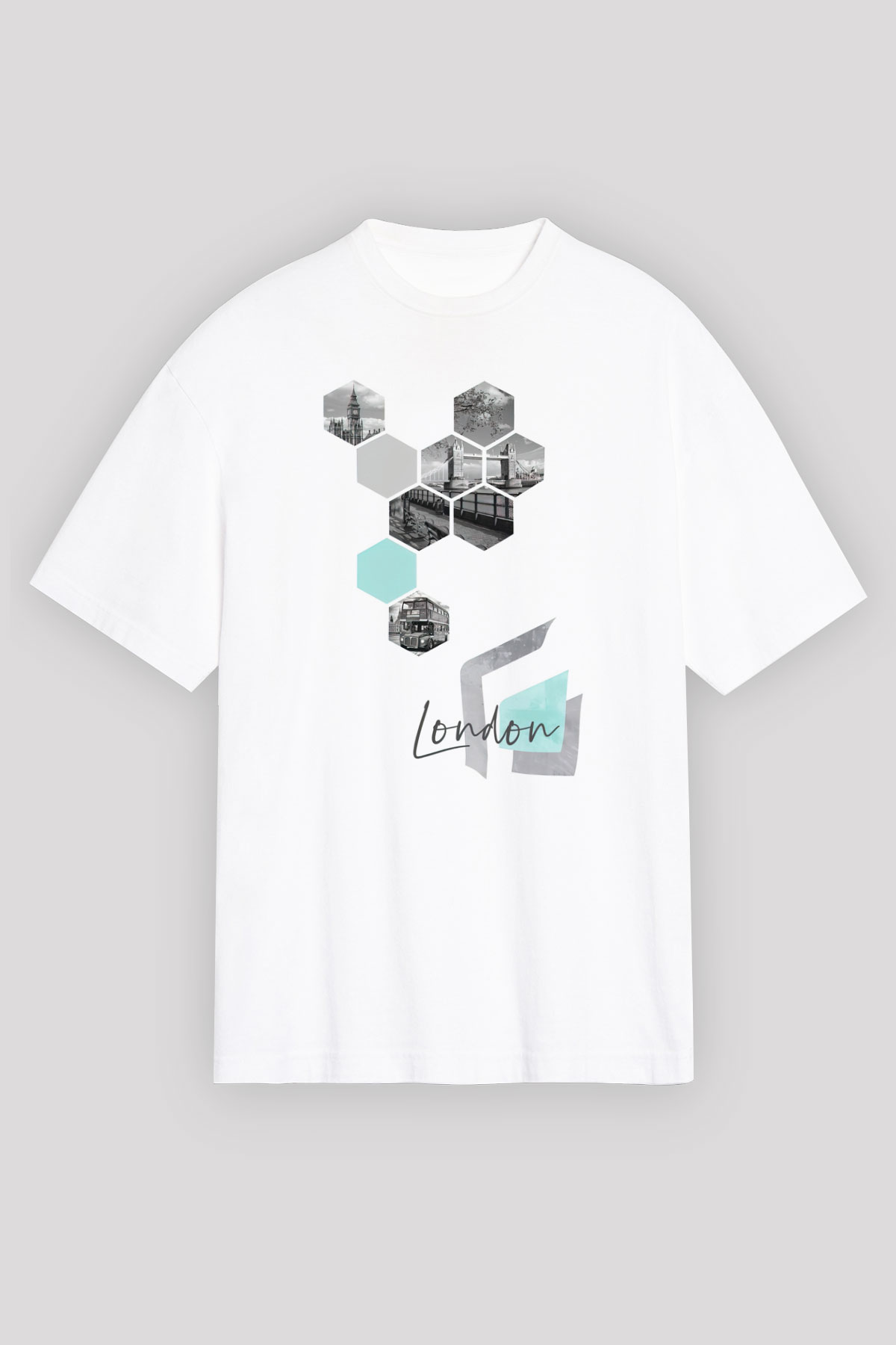 Big Ben Beyaz Unisex Tişört T-Shirt - TişörtFabrikası