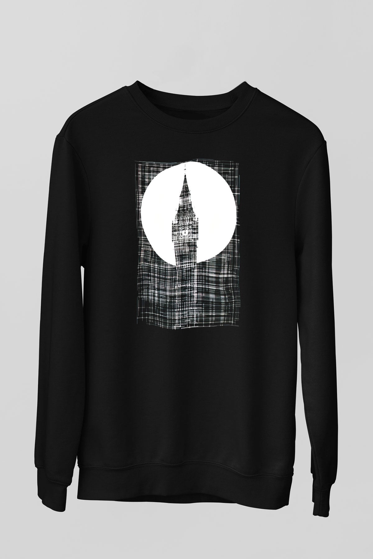 Big Ben Siyah Unisex Sweatshirt