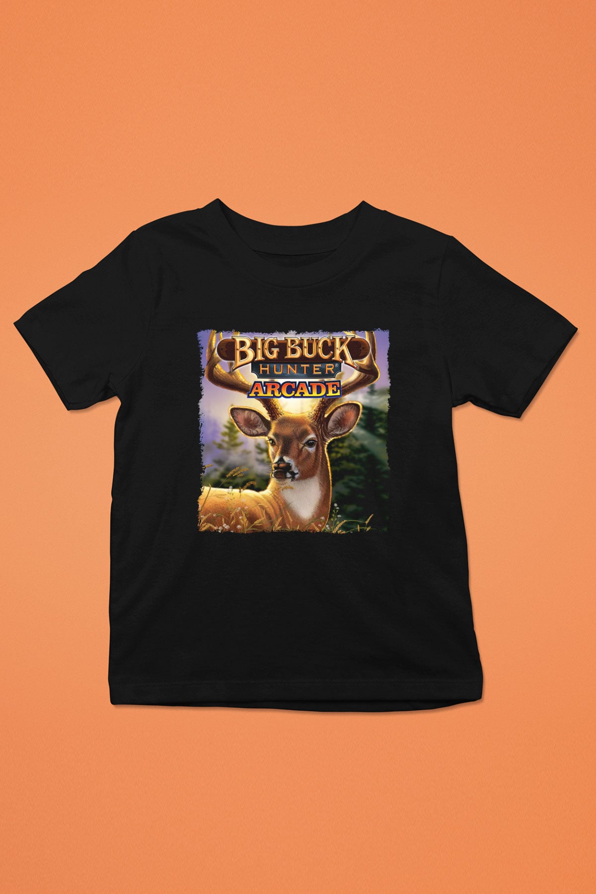 Big Buck Hunter Siyah Unisex Çocuk Tişört