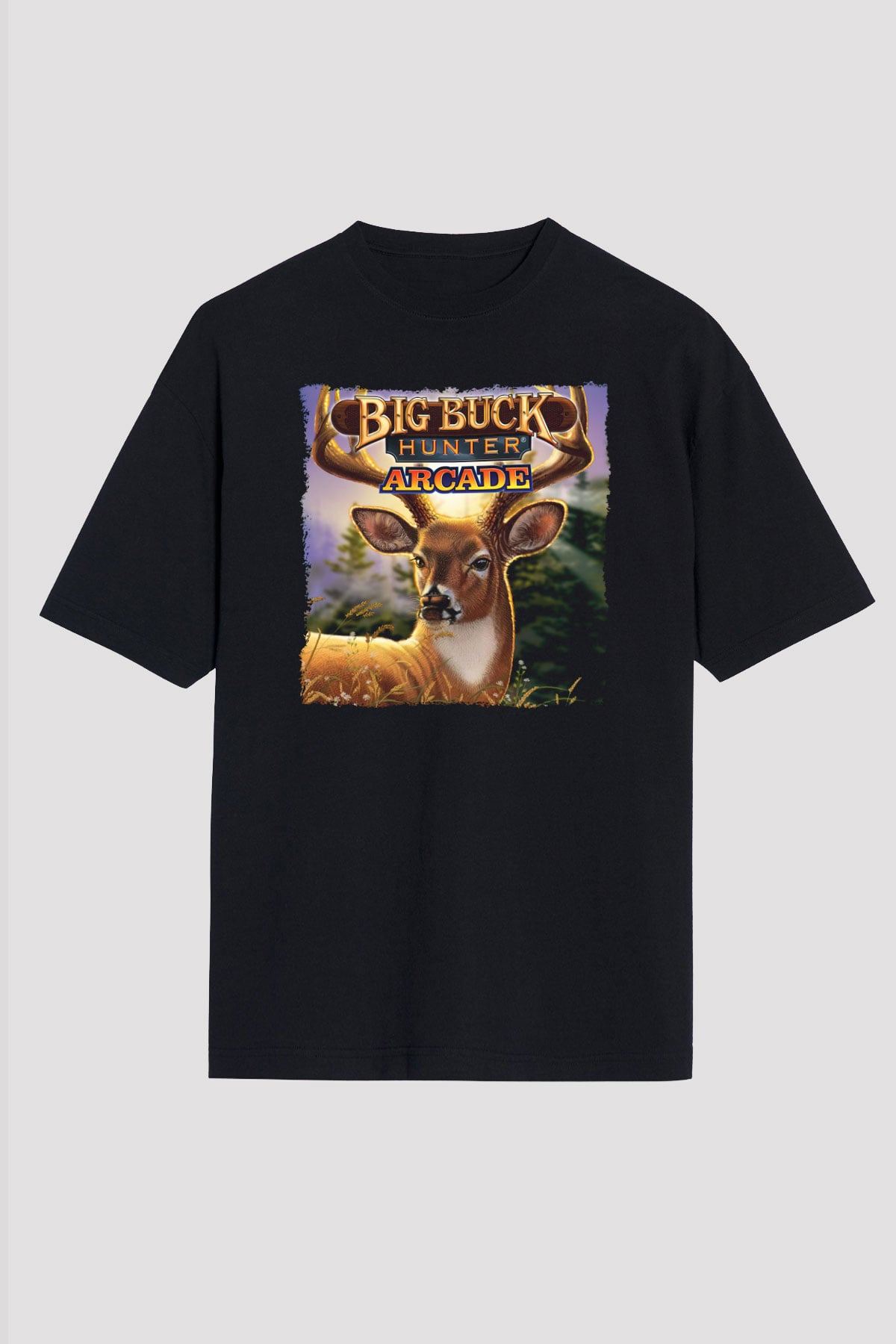 Big Buck Hunter Siyah Unisex Tişört T-Shirt