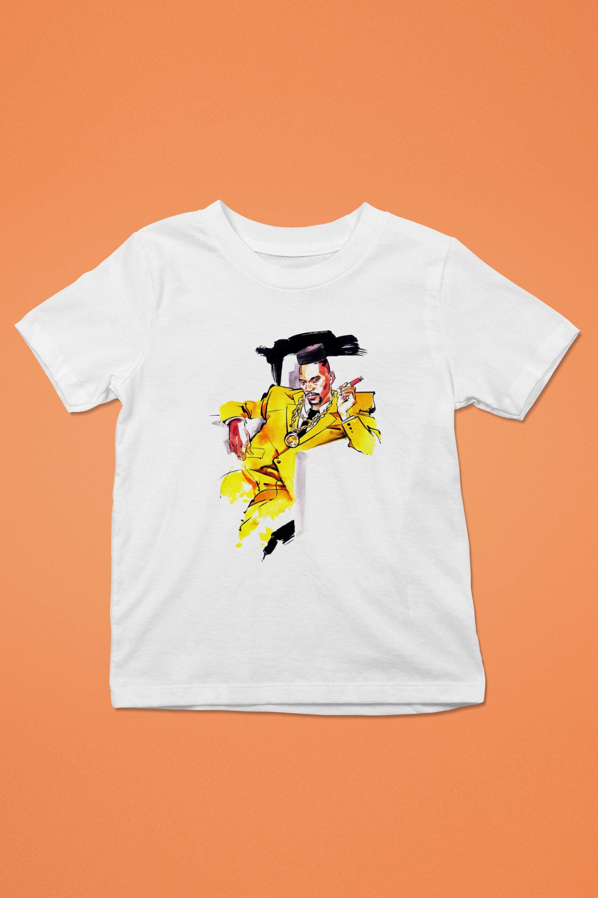 Big Daddy Kane Baskılı Beyaz Unisex Çocuk Tişört