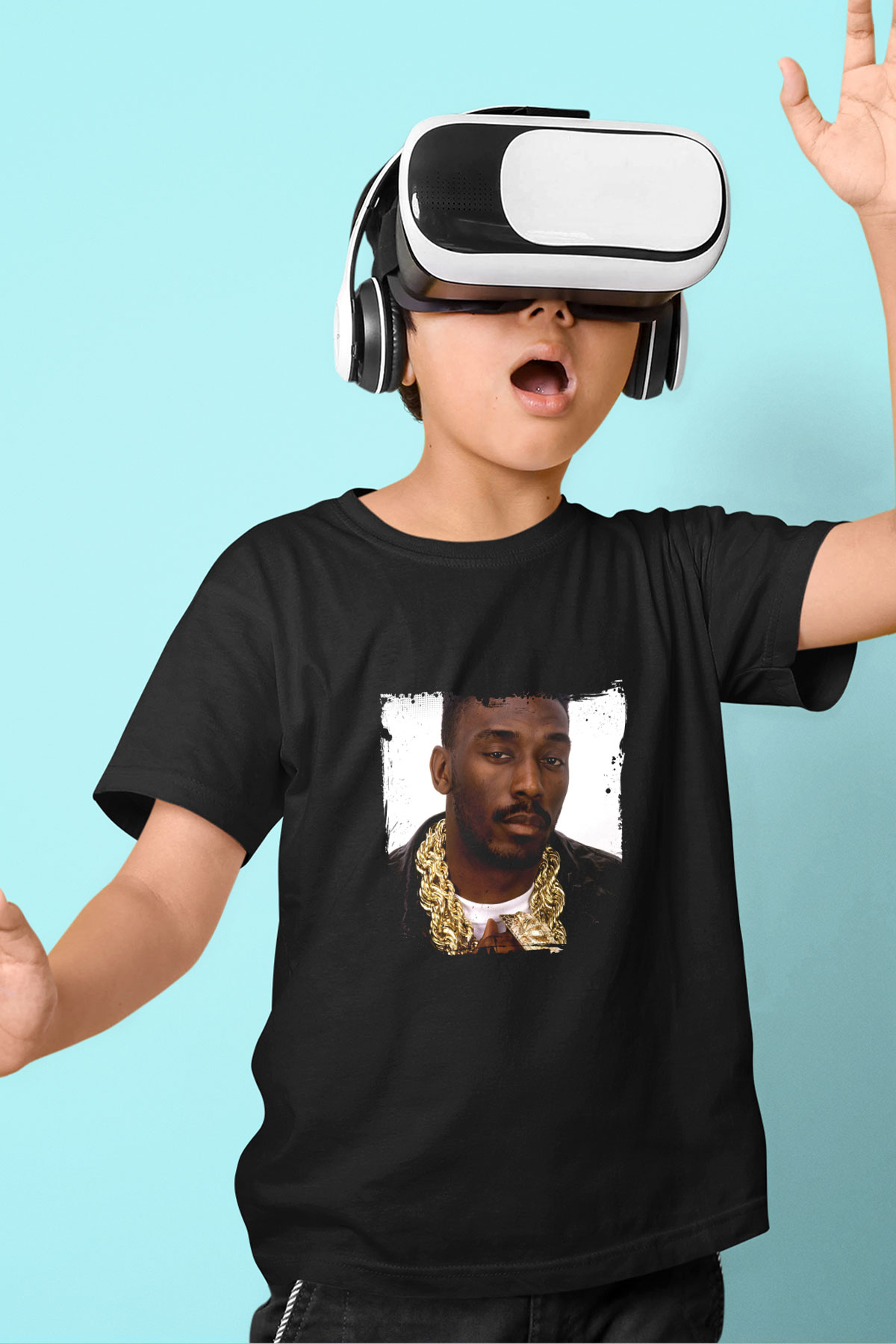 Big Daddy Kane Baskılı Unisex Siyah Çocuk Tişört