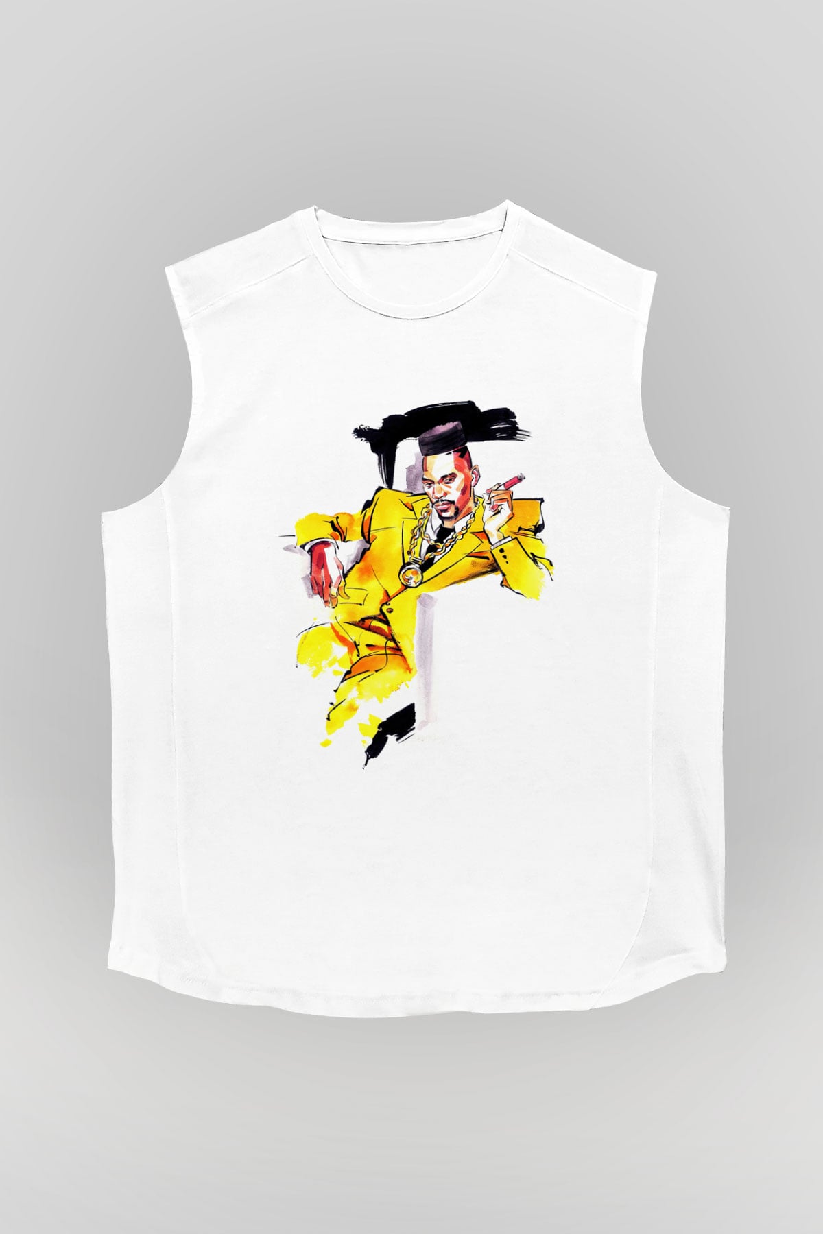 Big Daddy Kane Beyaz Unisex Kolsuz Tişört