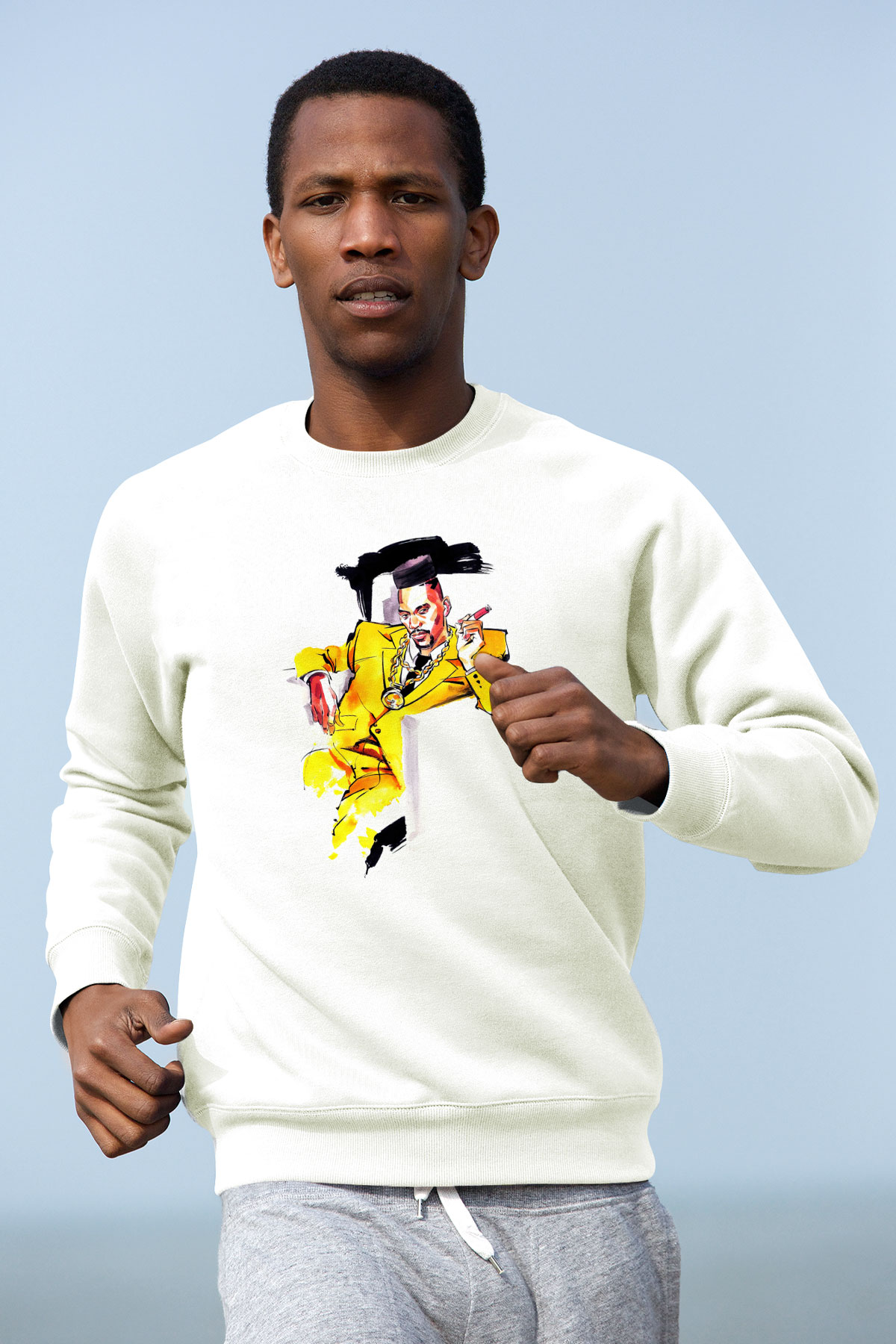Big Daddy Kane Beyaz Unisex Sweatshirt