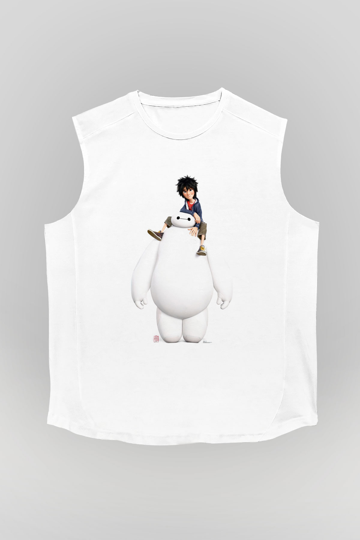 Big Hero Beyaz Unisex Kolsuz Tişört