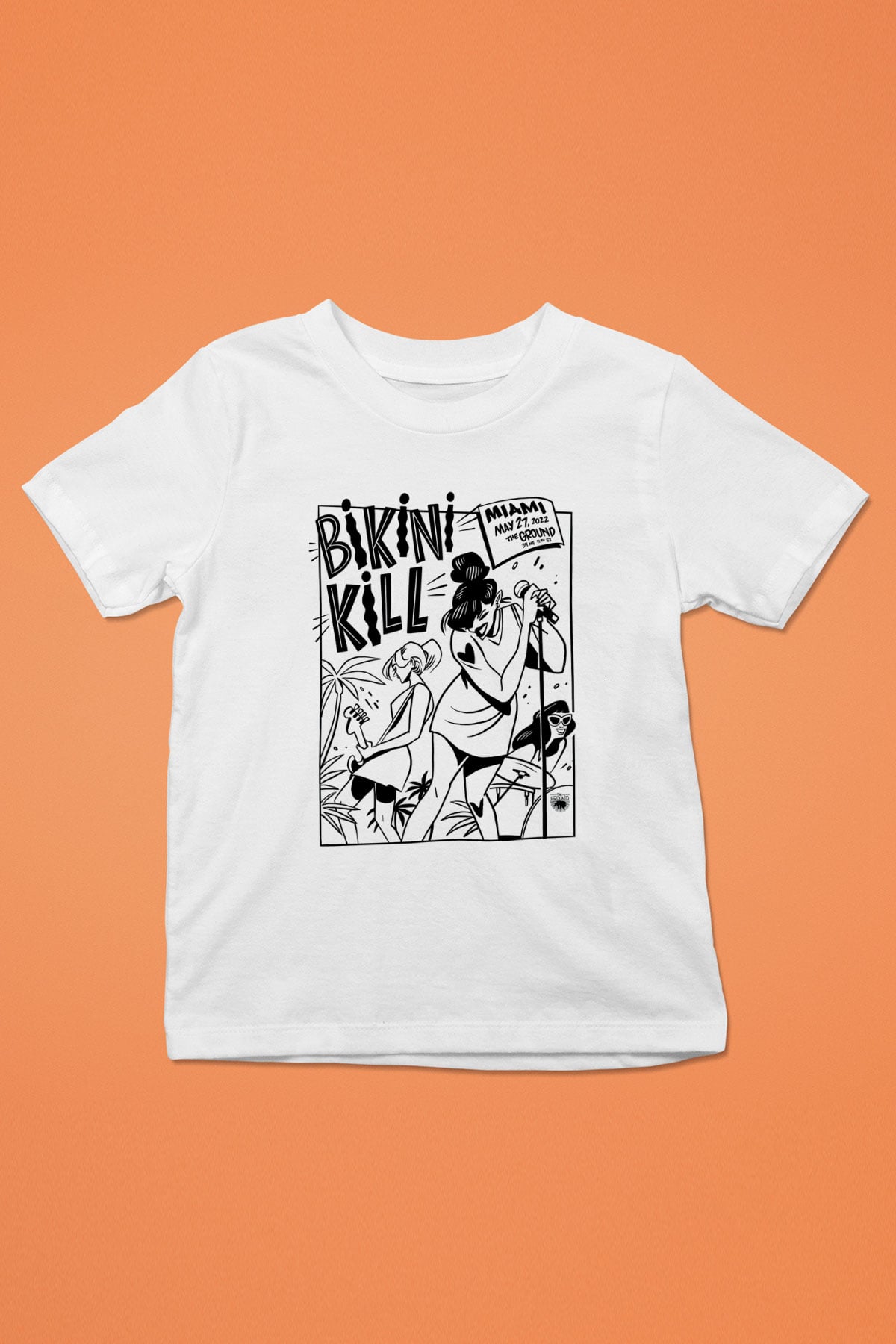 Bikini Kill Baskılı Beyaz Unisex Beyaz Çocuk Tişört - Tshirt
