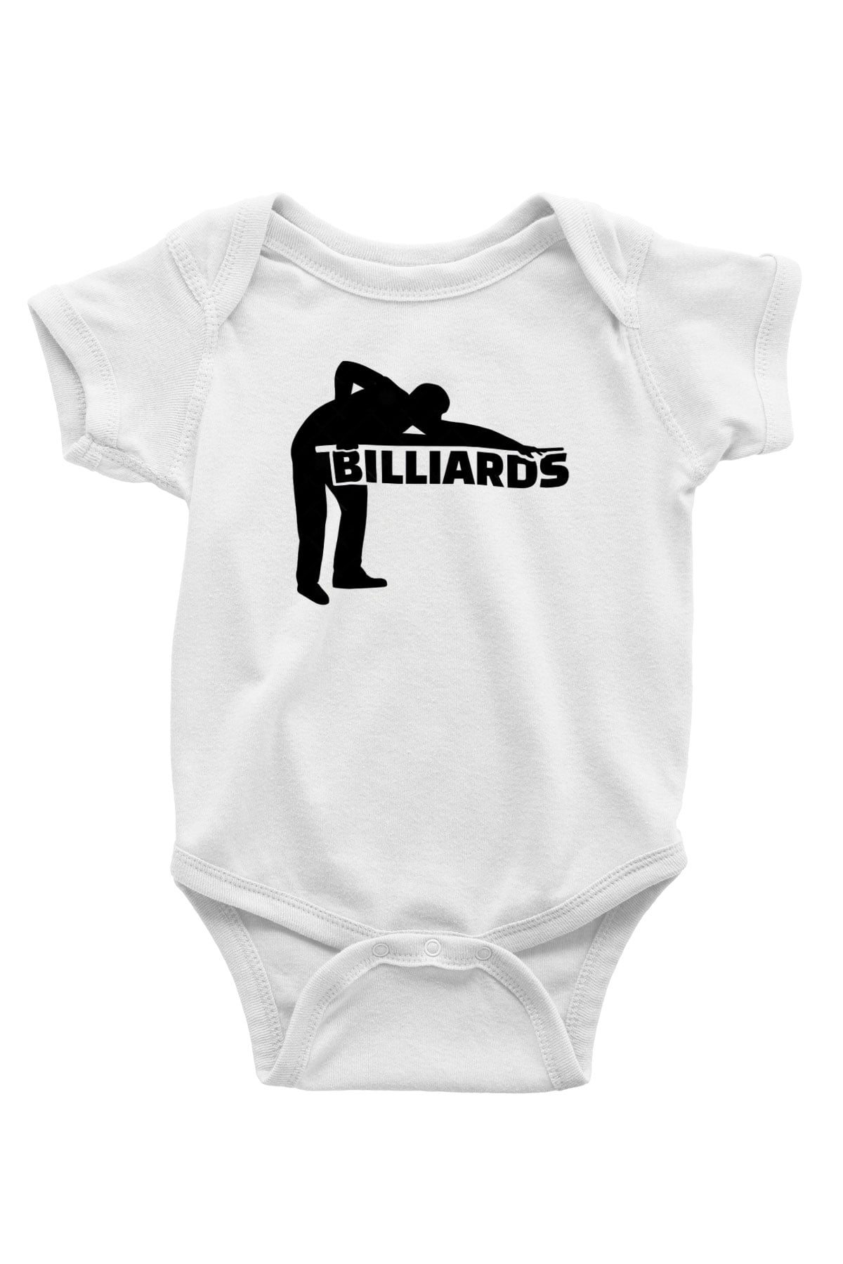Bilardo Beyaz Bebek Body - Zıbın
