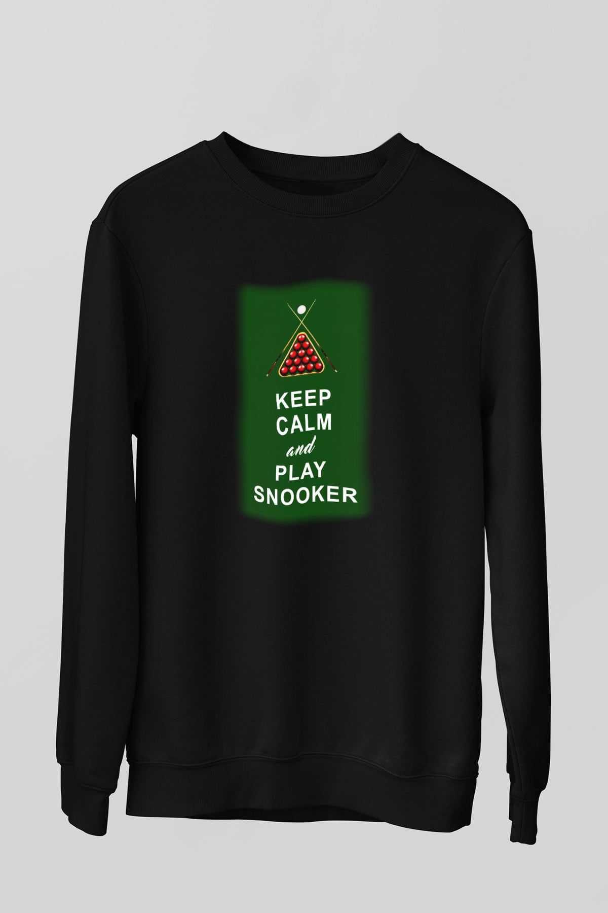 Bilardo Siyah Unisex Sweatshirt