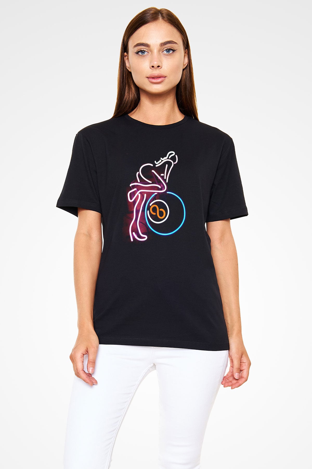 Bilardo Siyah Unisex Tişört T-Shirt - TişörtFabrikası