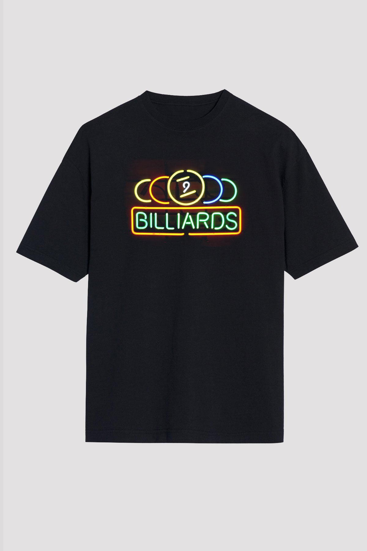 Bilardo Siyah Unisex Tişört T-Shirt - TişörtFabrikası