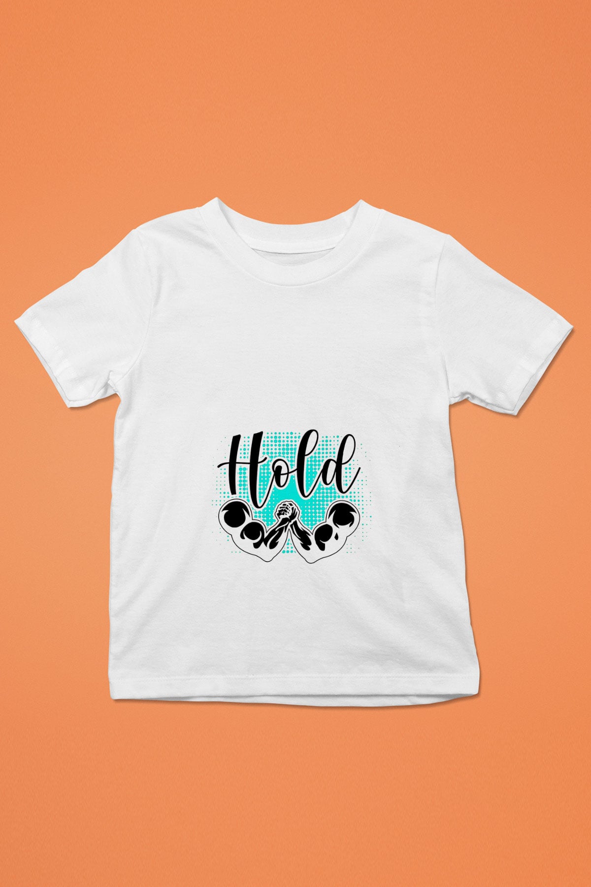 Bilek Güreşi Baskılı Unisex Beyaz Çocuk Tişört - Tshirt