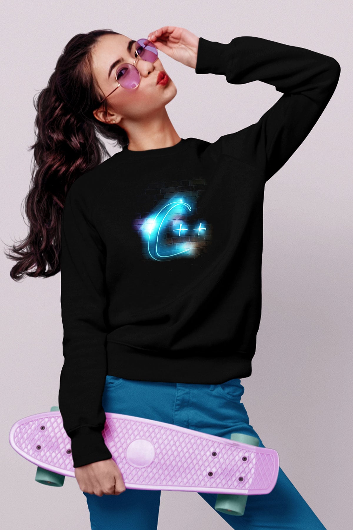 Bilgisayar programcısı Siyah Unisex Sweatshirt