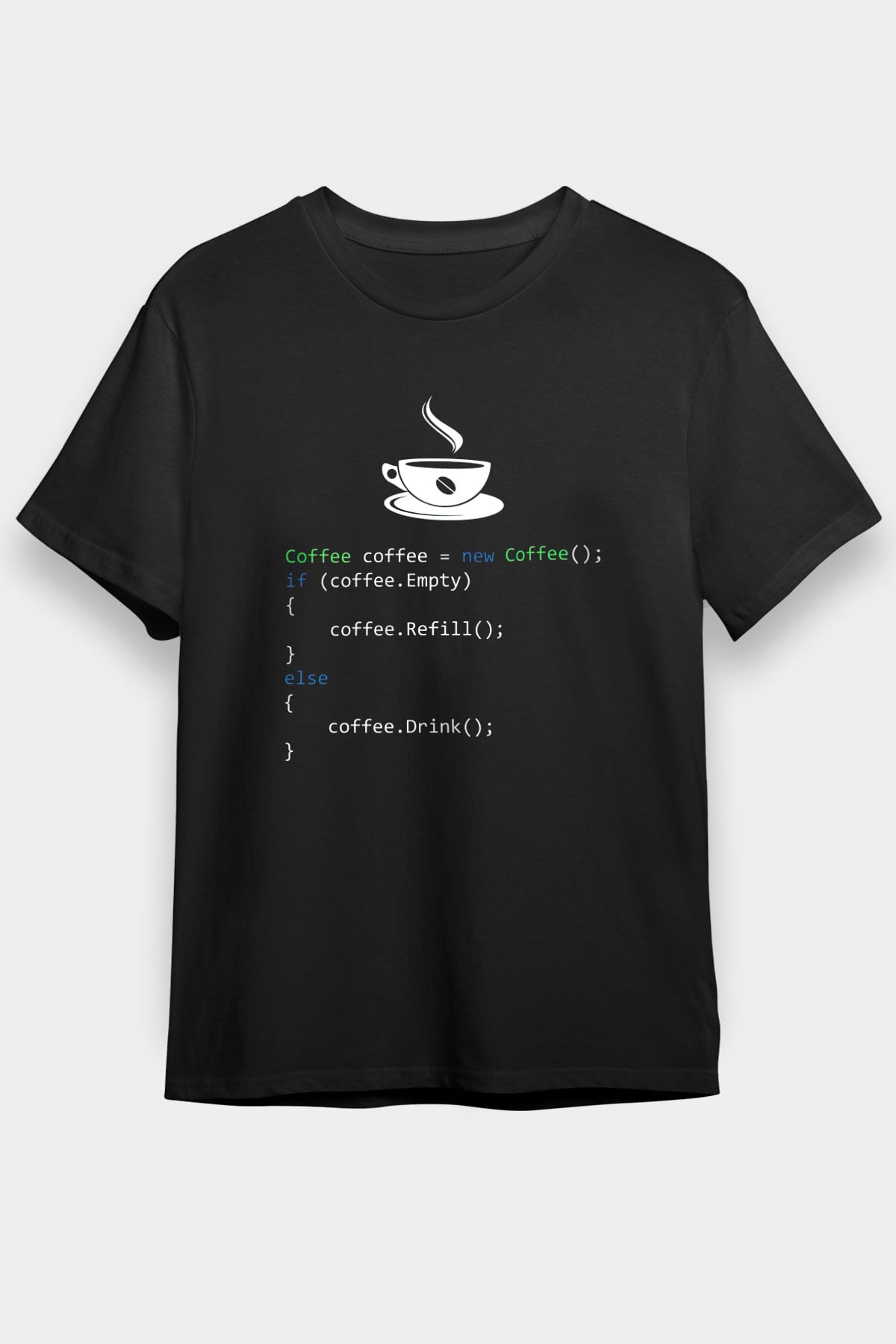 Bilgisayar programcısı Siyah Unisex Tişört T-Shirt - TişörtFabrikası