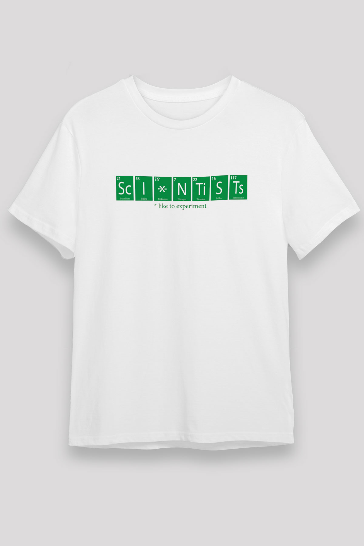 Bilimadamı Beyaz Unisex Tişört T-Shirt - TişörtFabrikası