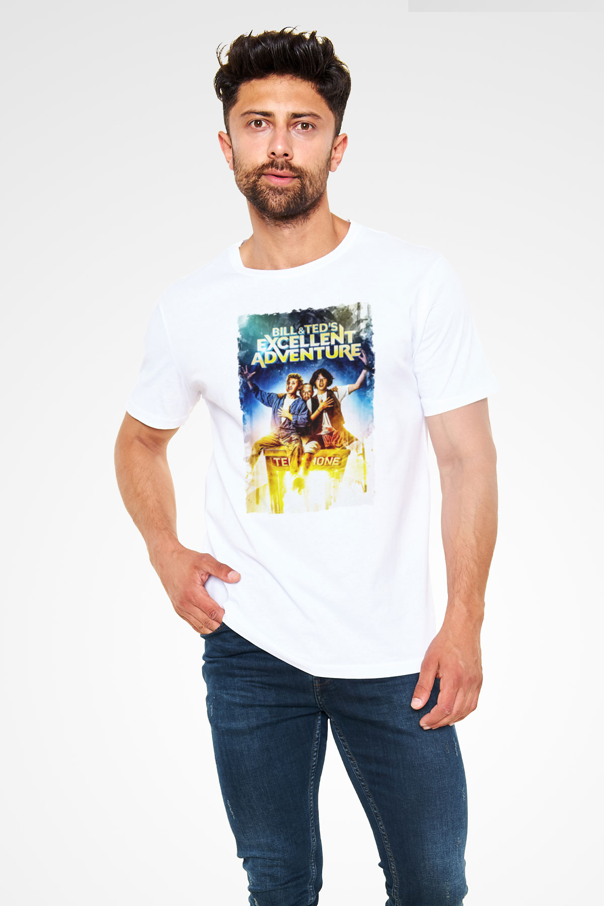 Bill and Ted's Excellent Adventure Beyaz Unisex Tişört