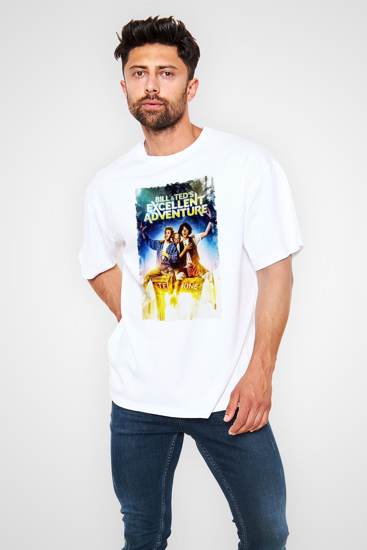 Bill and Ted's Excellent Adventure Beyaz Unisex Tişört