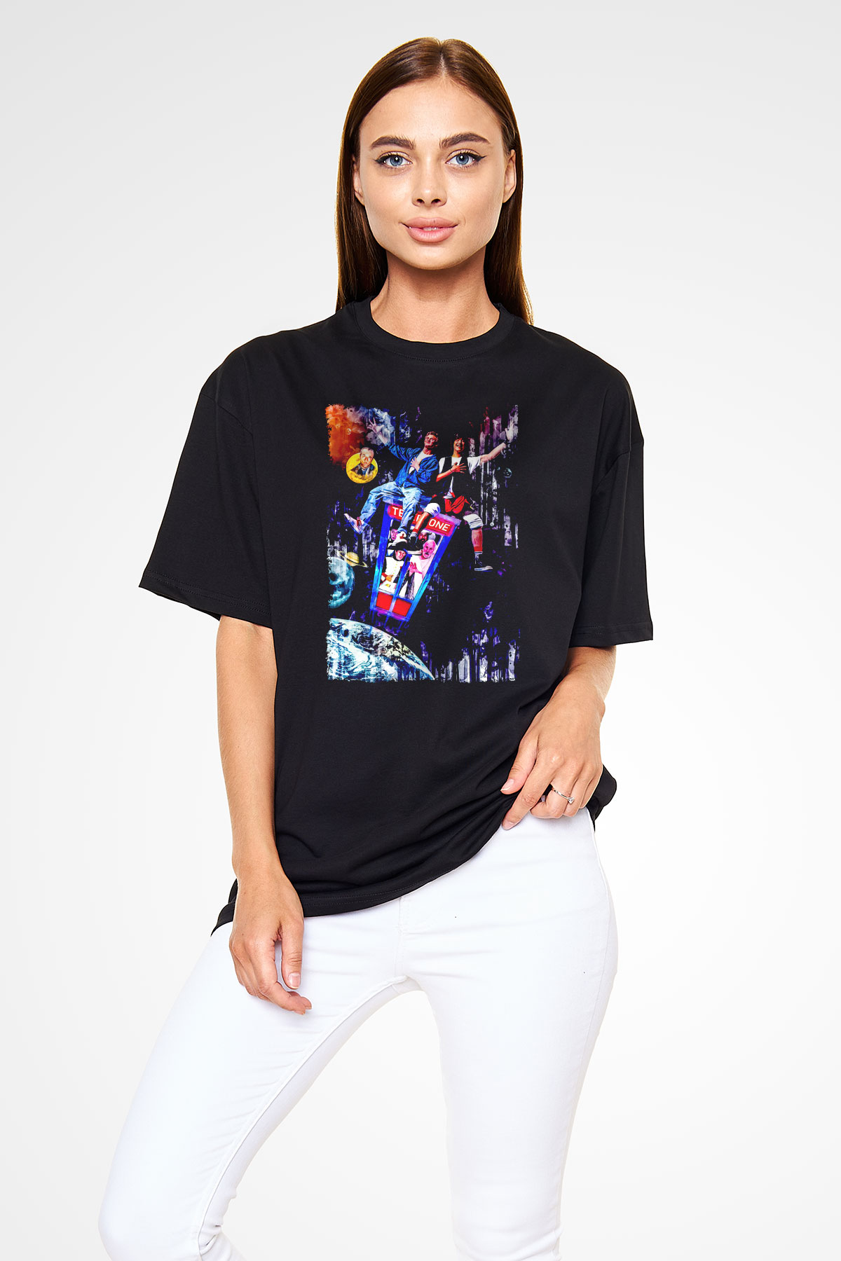 Bill and Ted's Excellent Adventure Siyah Unisex Tişört