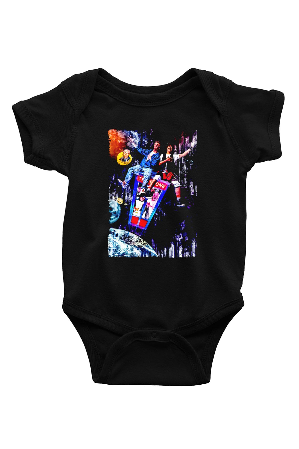 Bill and Ted's Excellent Adventure Siyah Bebek Body - Zıbın