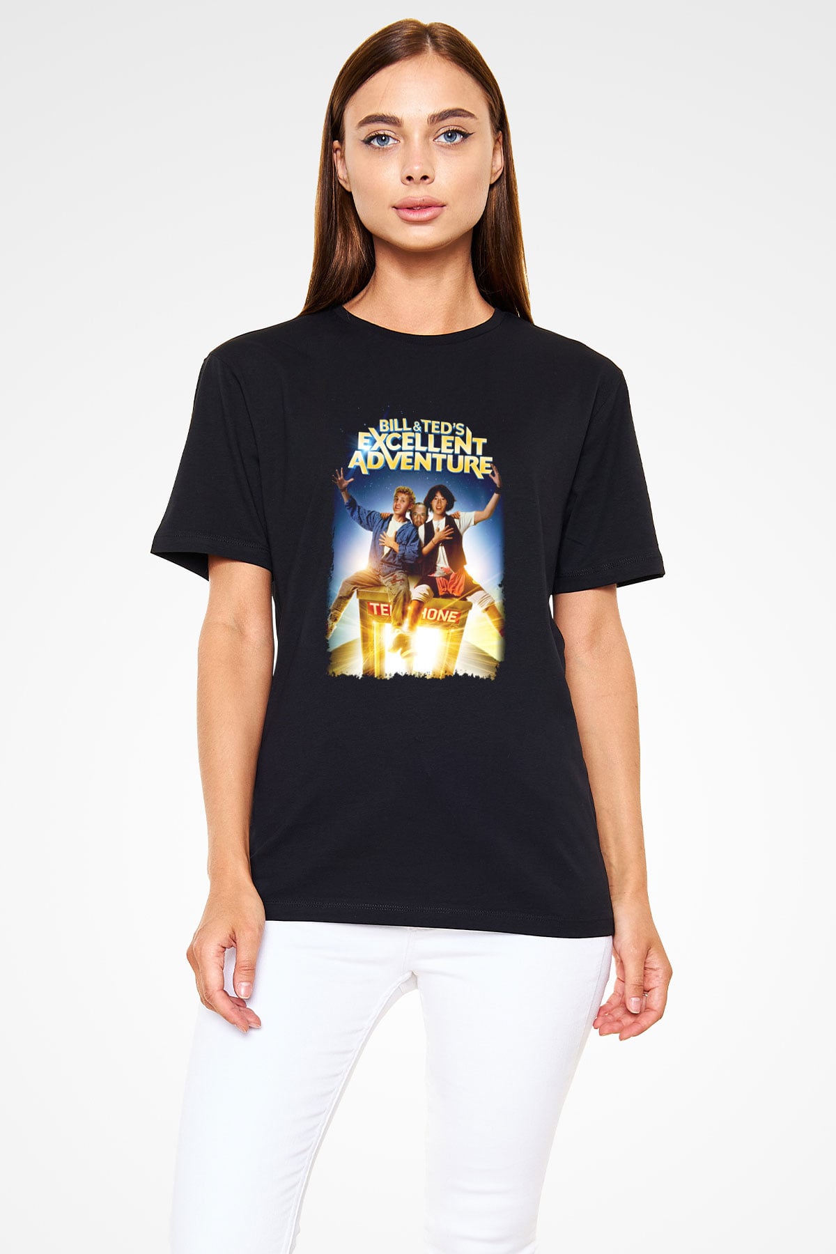 Bill and Ted's Excellent Adventure Siyah Unisex Tişört