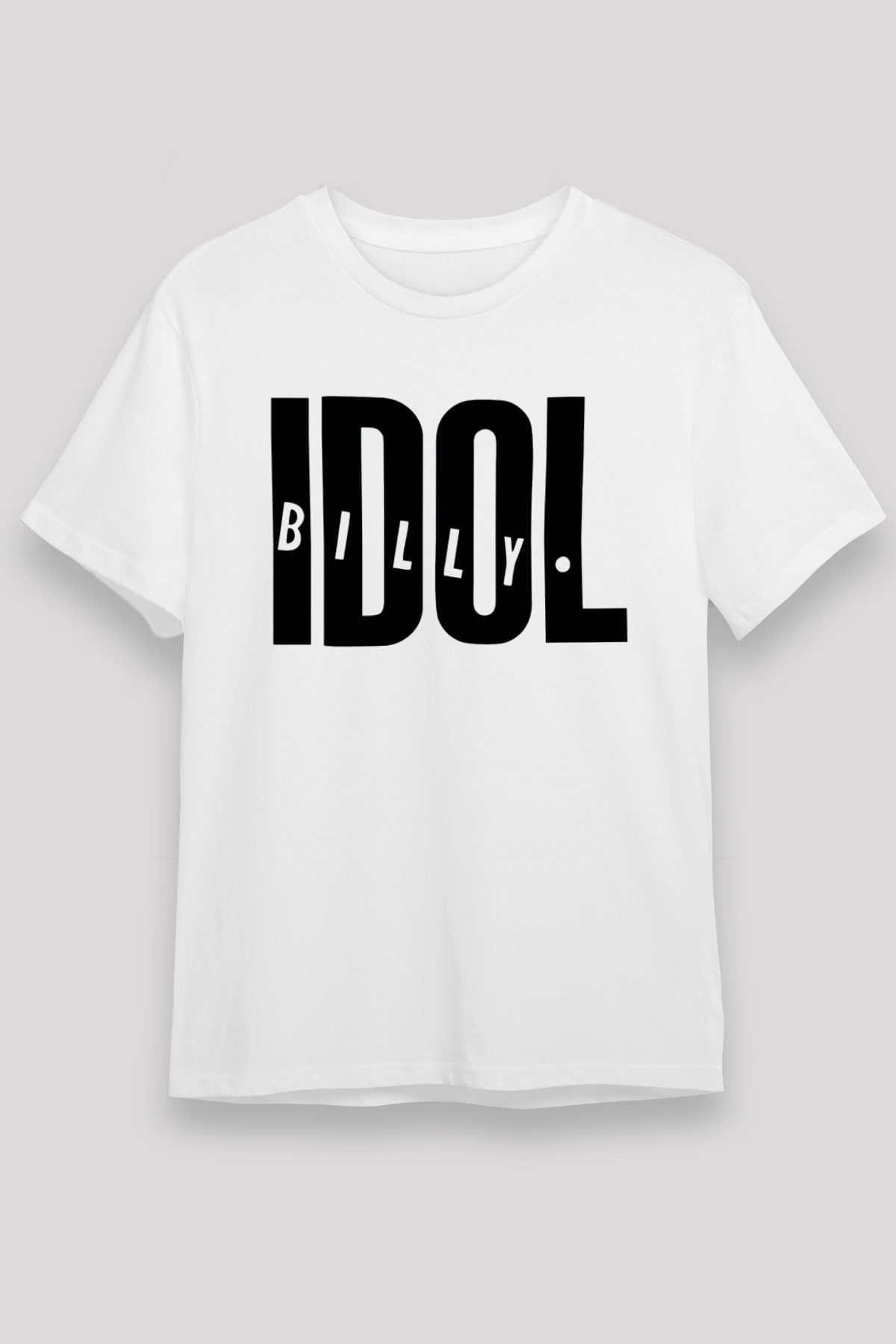 Billy Idol Beyaz Unisex Tişört T-Shirt - TişörtFabrikası