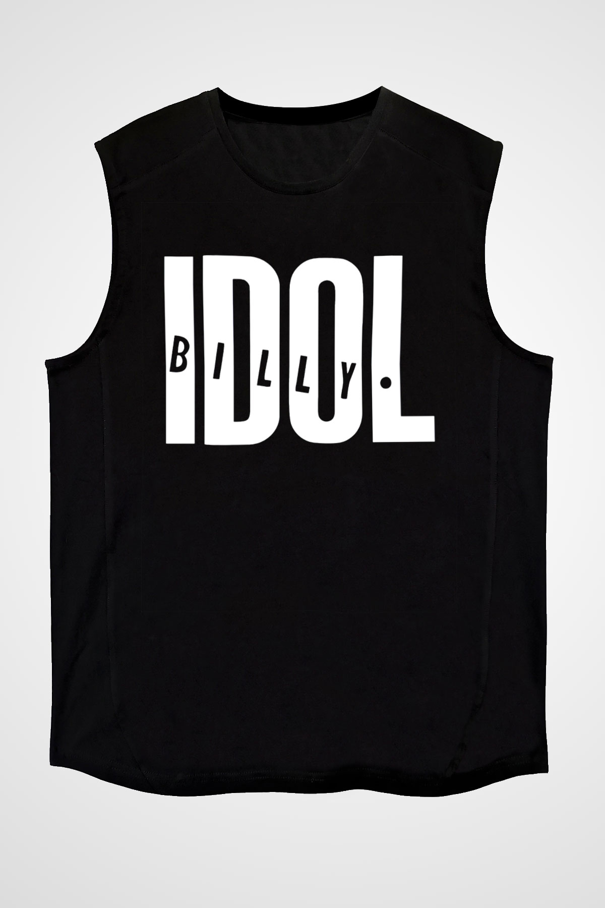 Billy Idol Siyah Unisex Kolsuz Tişört