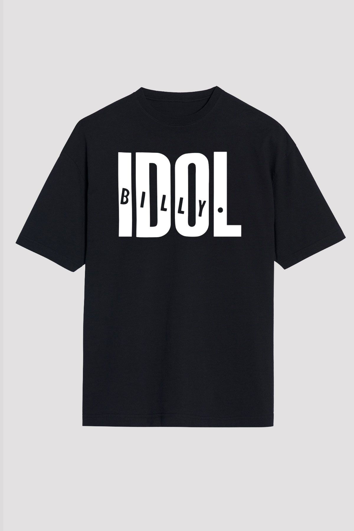 Billy Idol Siyah Unisex Oversize Tişört T-Shirt