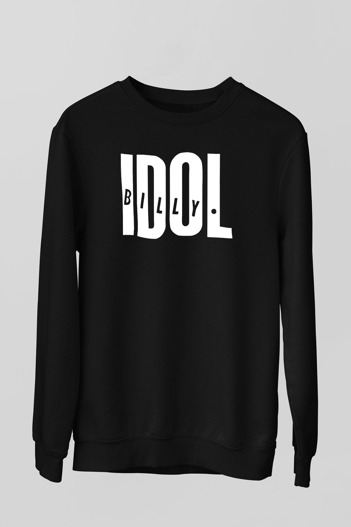 Billy Idol Siyah Unisex Sweatshirt