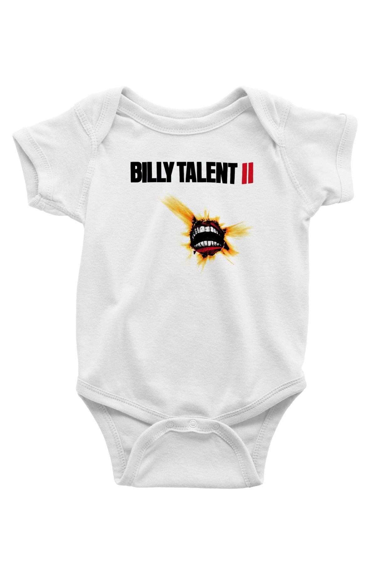 Billy Talent Baskılı Beyaz Unisex Bebek Body - Zıbın